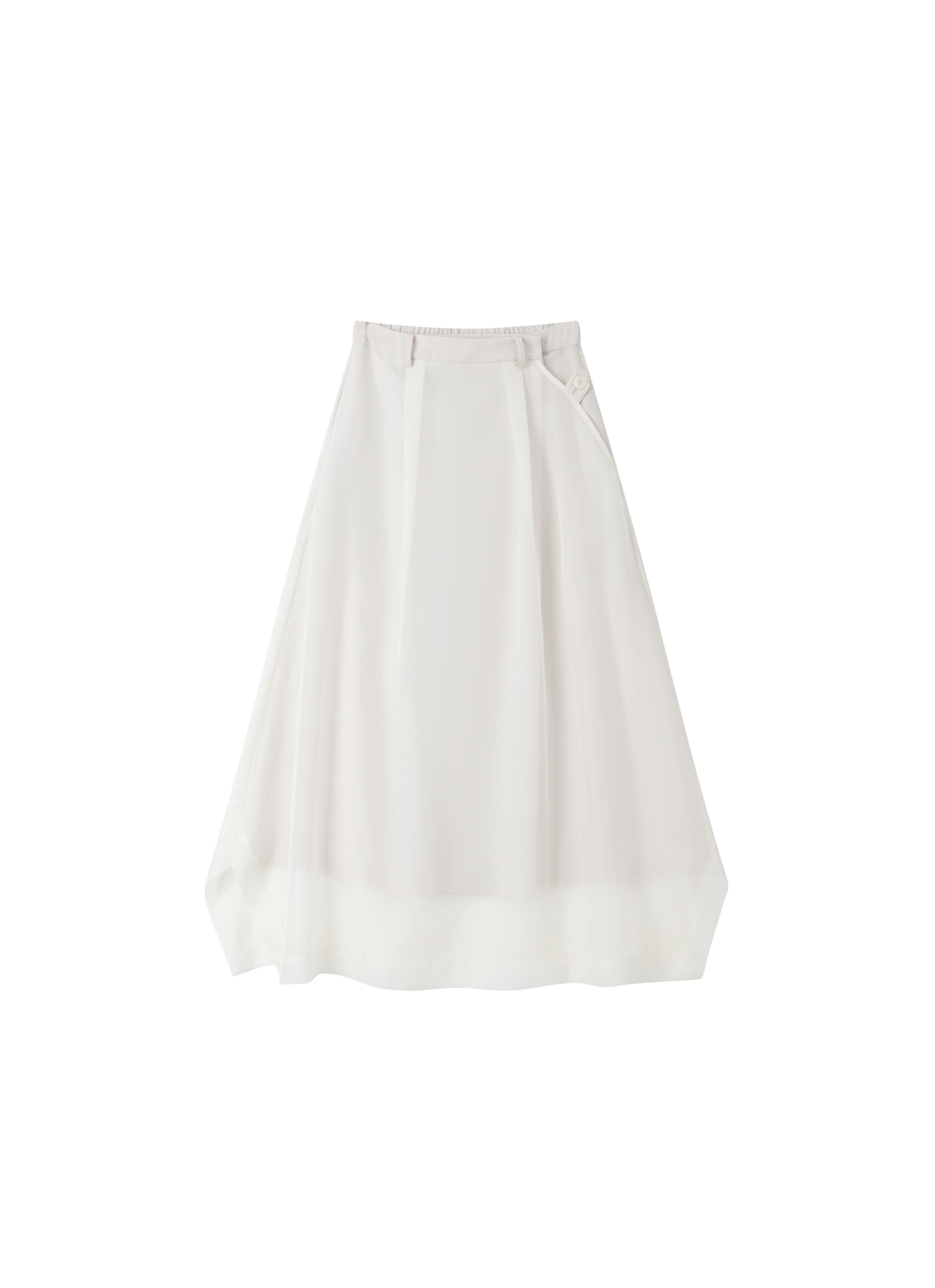 SHEER VEIL LAYERED SKIRT
