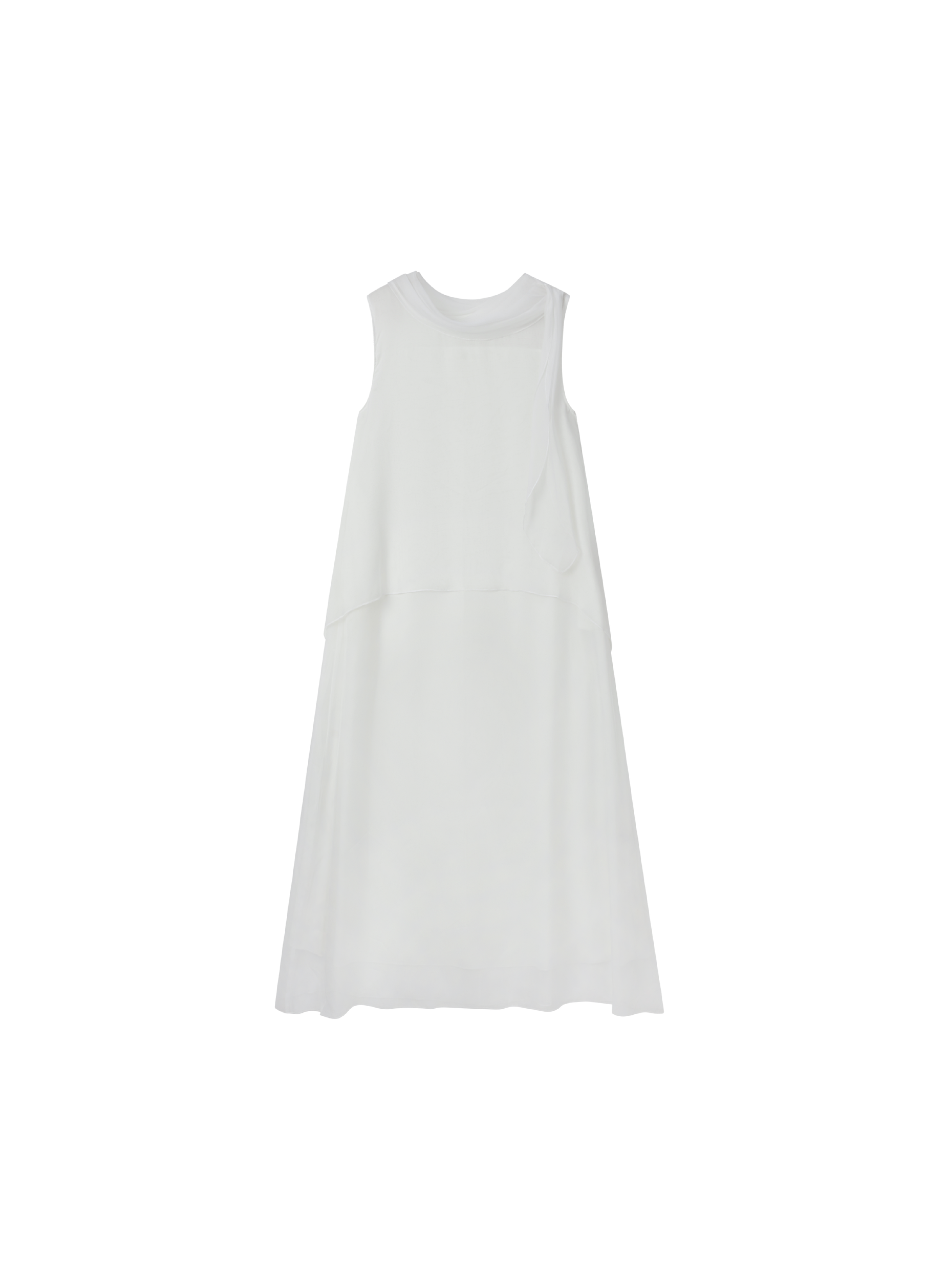 SHEER VEIL LAYERED DRESS