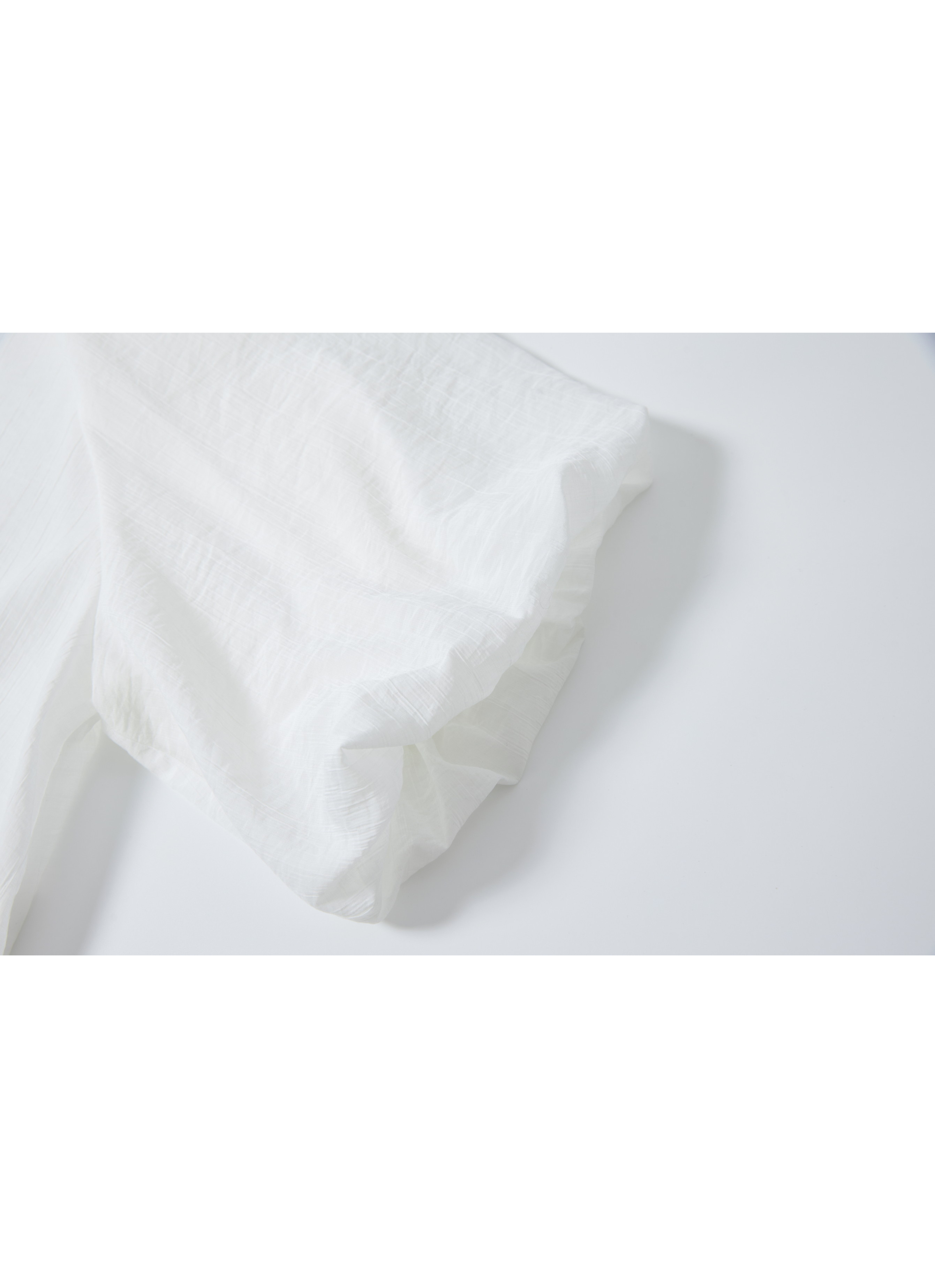 BALLOON SLEEVE DRAPE SHIRT