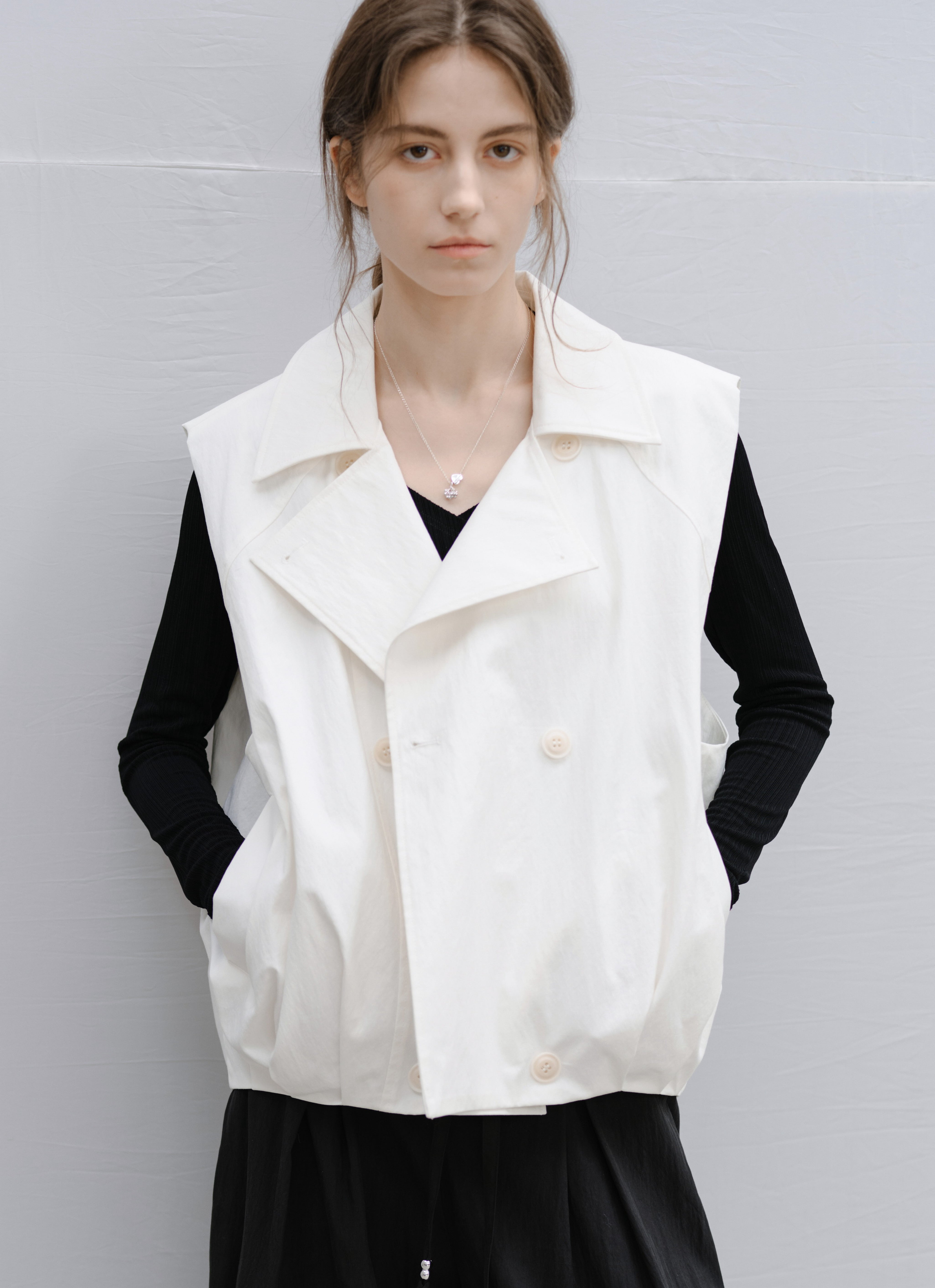 HEM TUCK VEST TRENCH / ヘムタックベストトレンチ