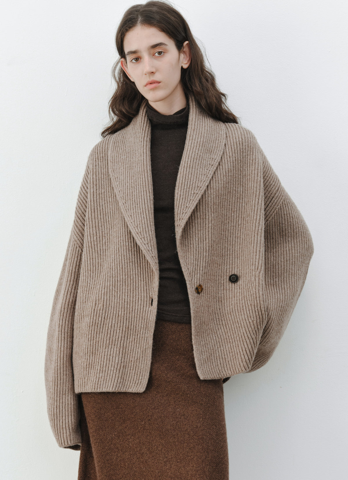 CHUNKY RIB KNIT JACKET