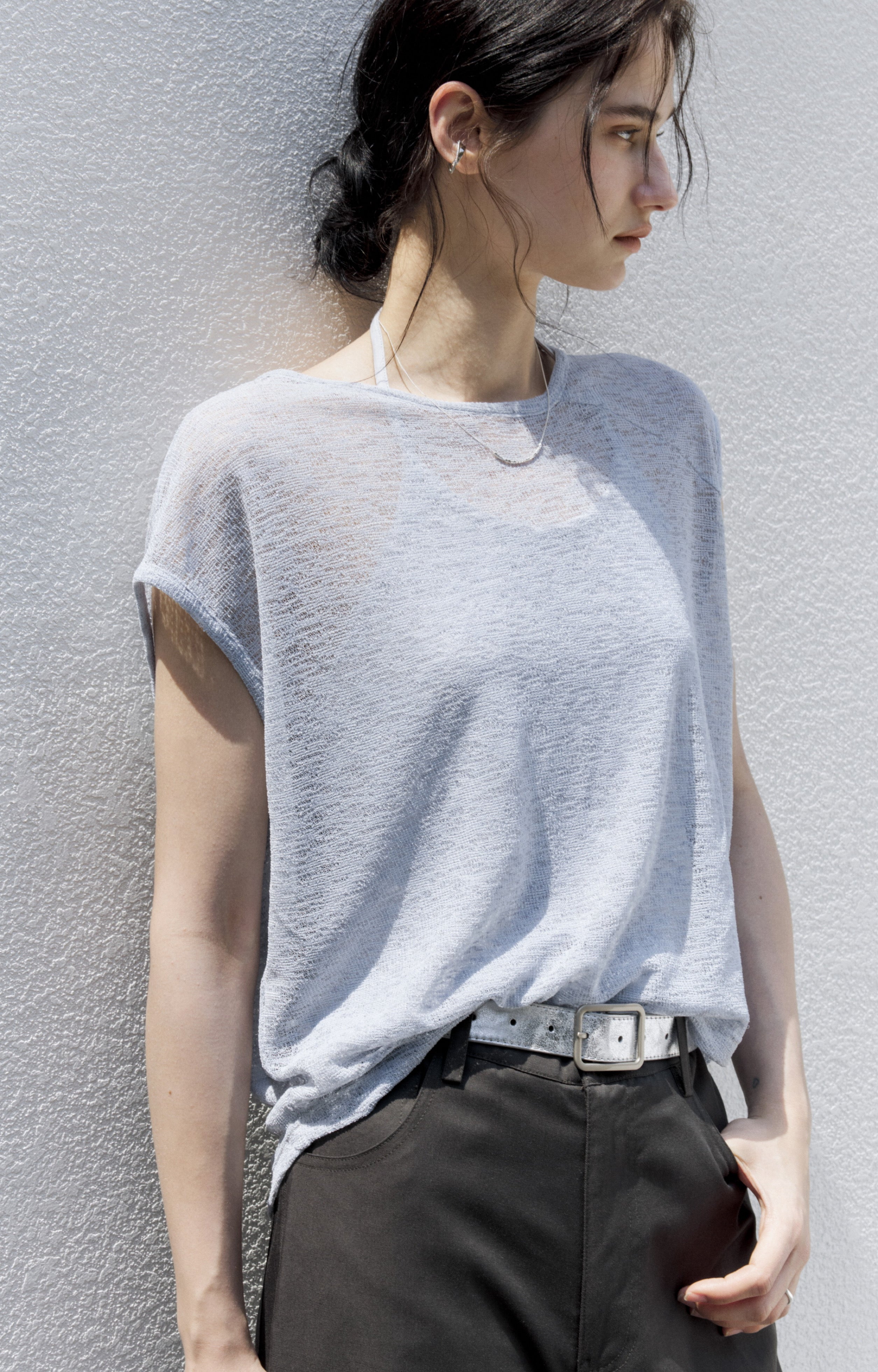 NATURAL SHEER AIRY BLOUSE