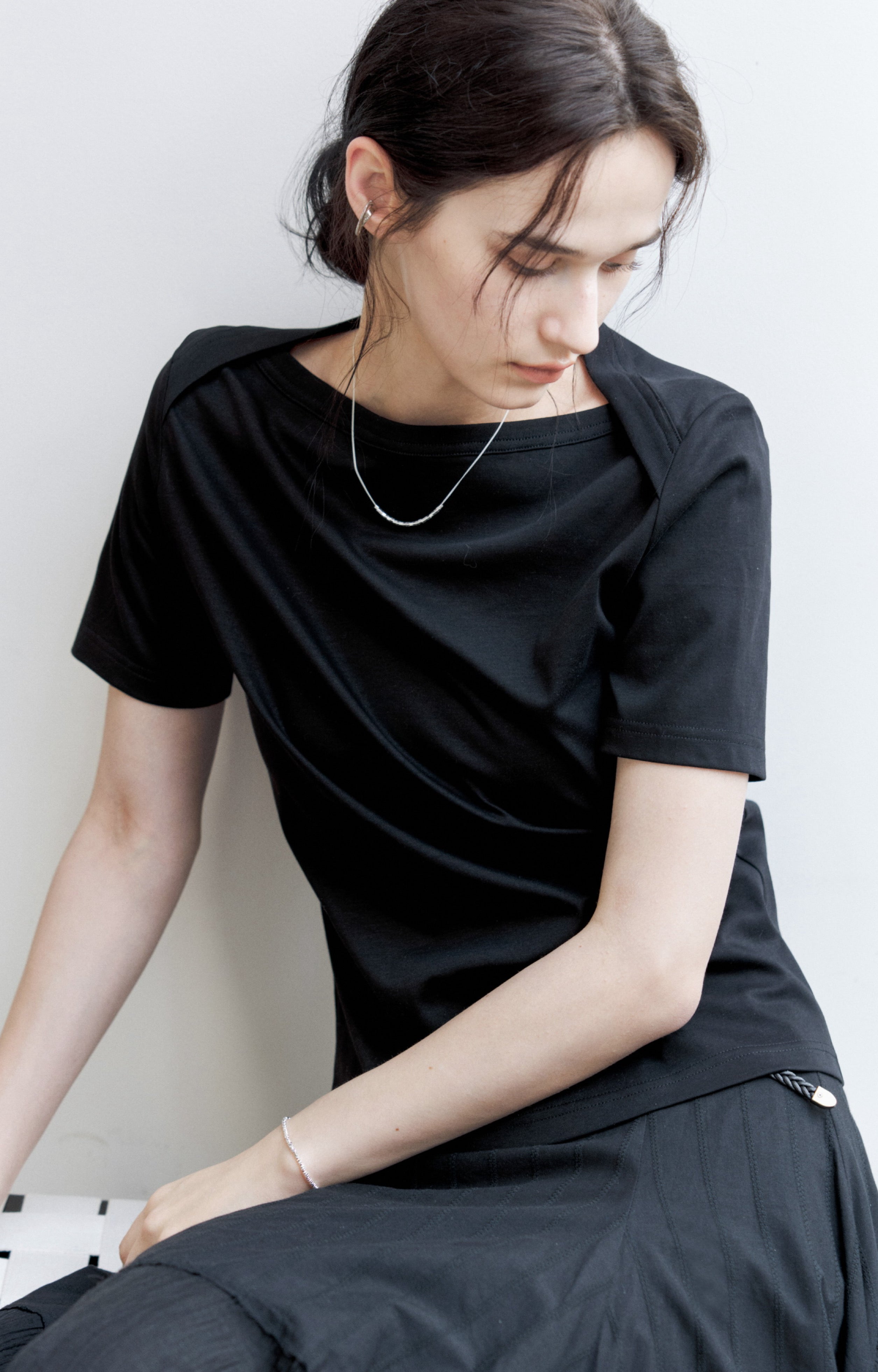 MULTI BOAT NECK T-SHIRT / マルチボートネックTシャツ