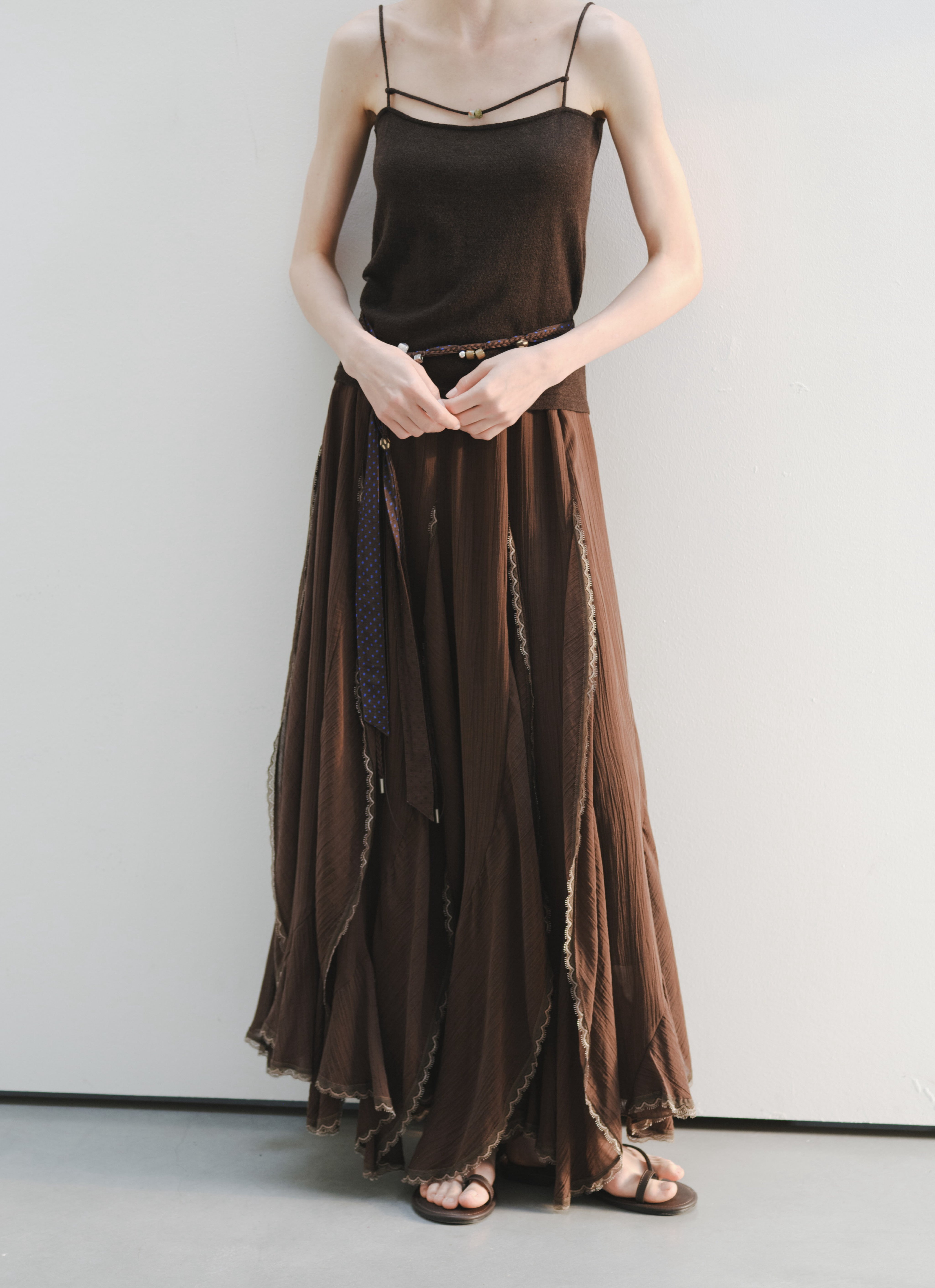 FRILL LACE TIERED SKIRT / フリルレースティアードスカート