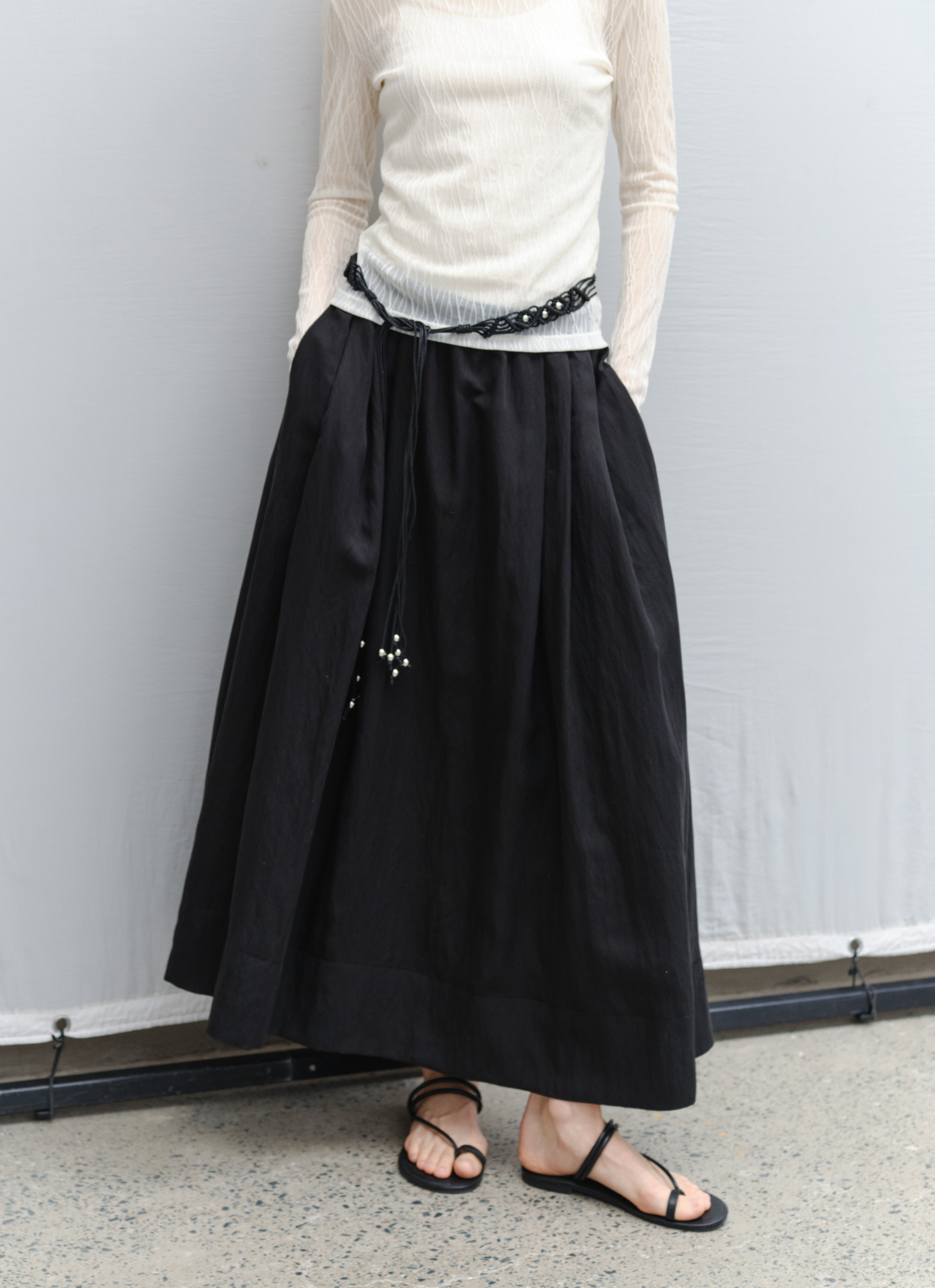 DRY CRINKLE SMOOTH SKIRT