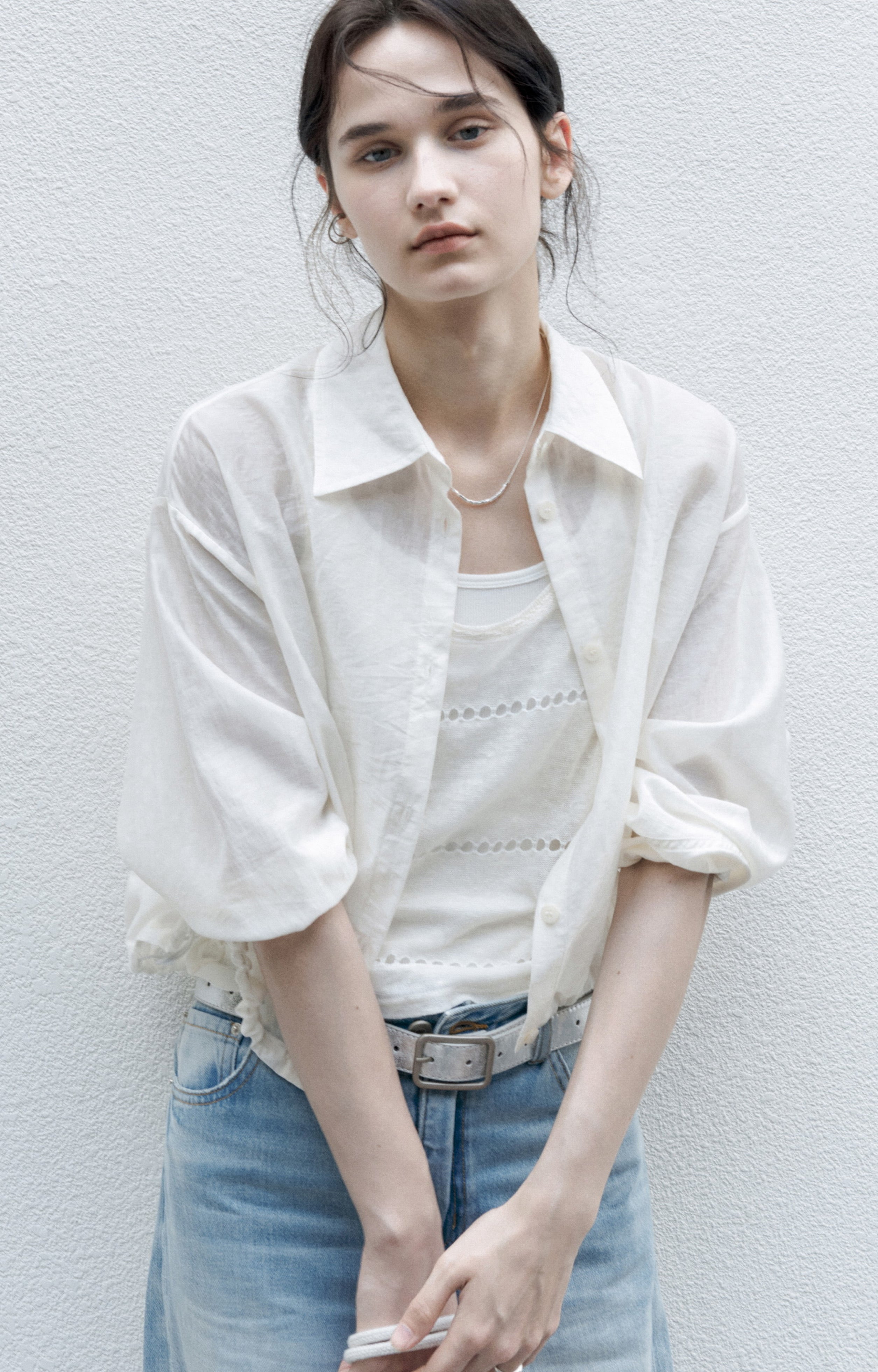 AIRY SHEER COVER SHIRT