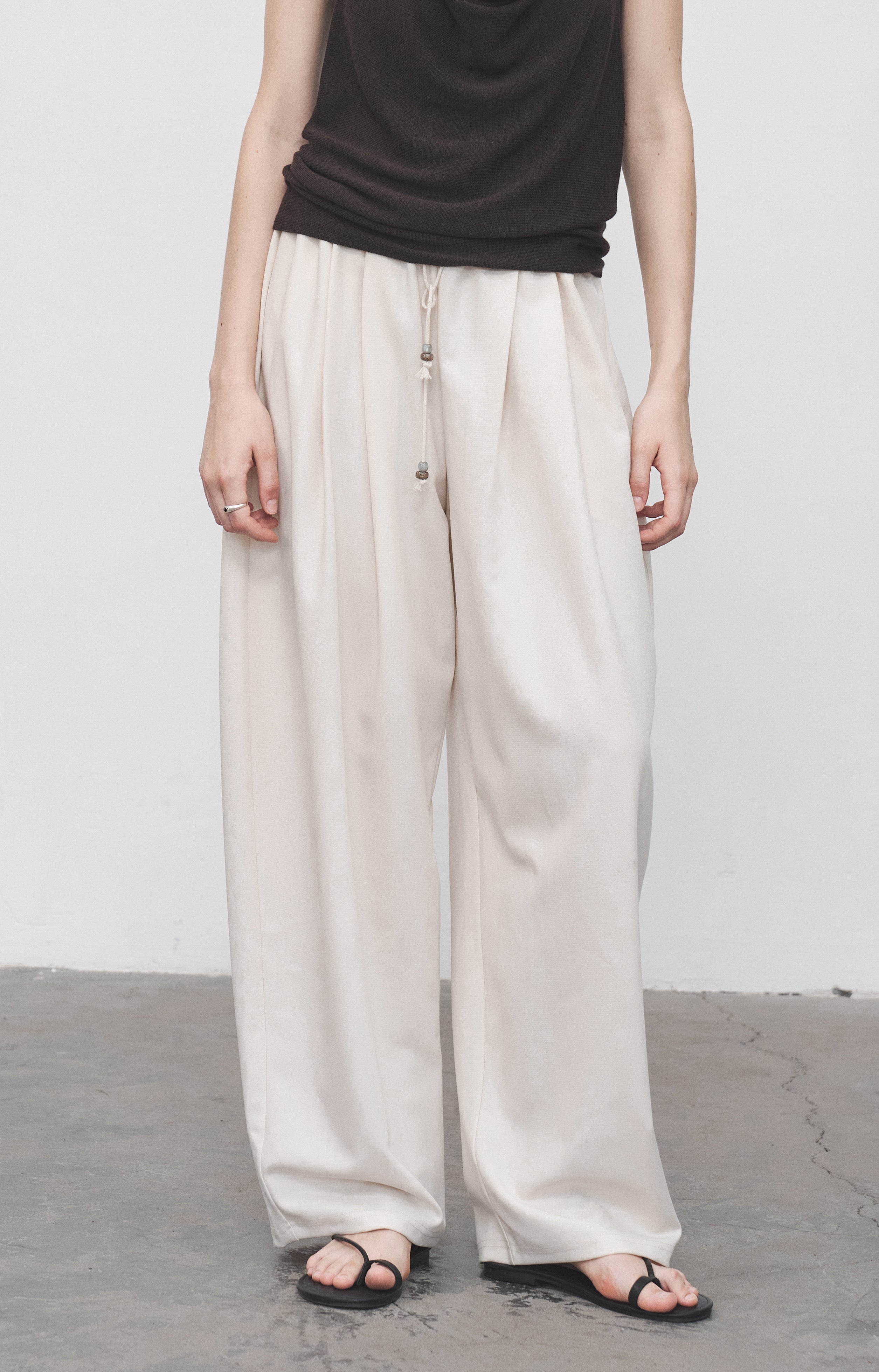 LOOSE DRAPE WIDE SLACKS