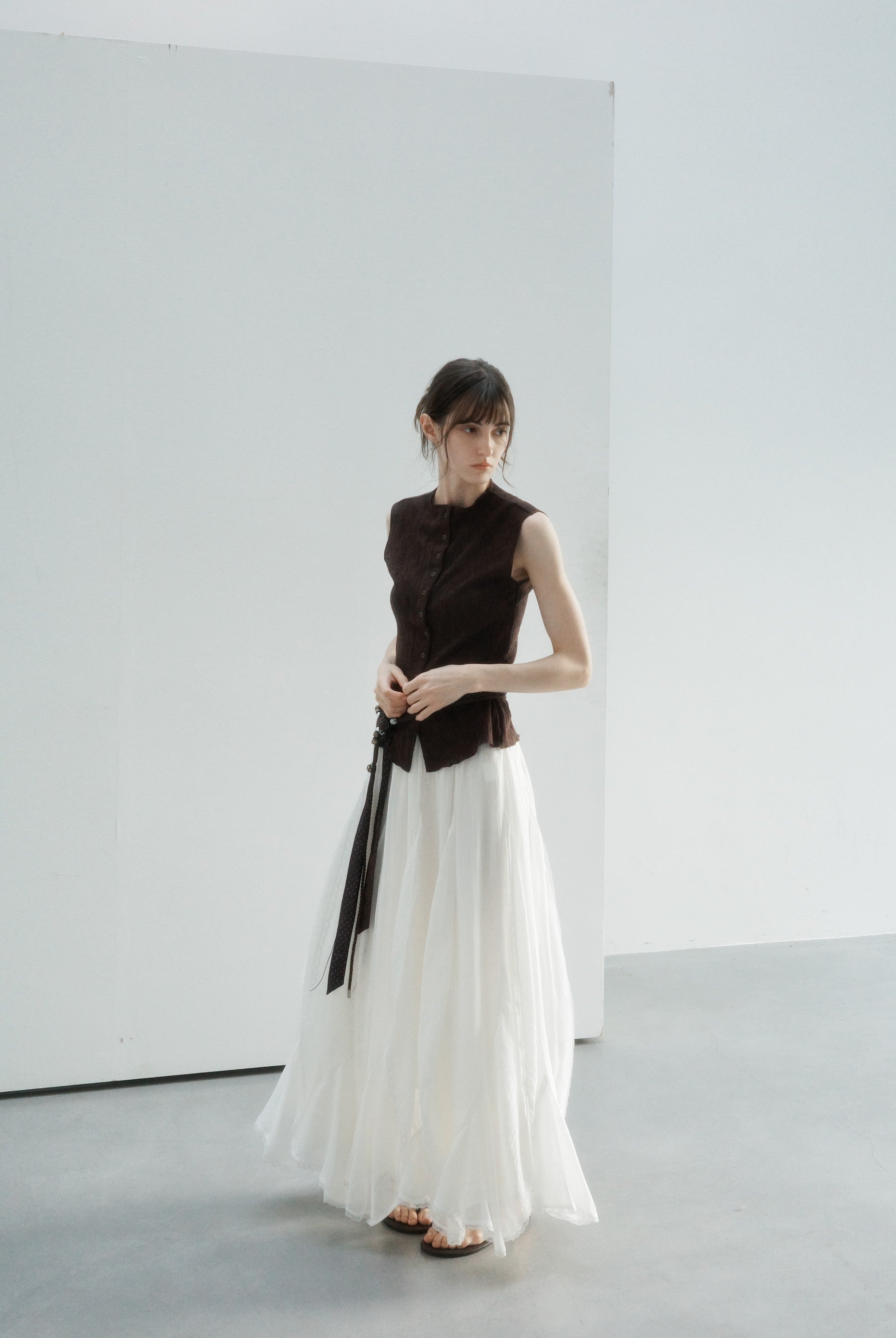 FRILL LACE TIERED SKIRT