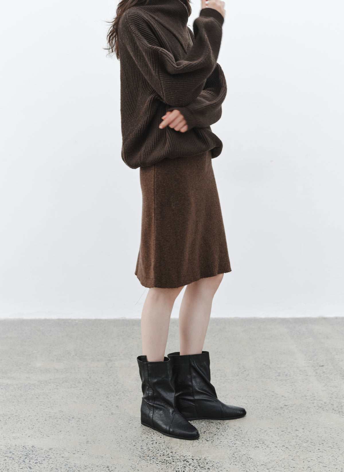WARM TONE KNIT SKIRT