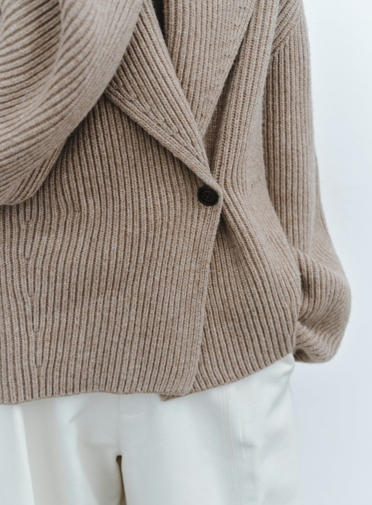 CHUNKY RIB KNIT JACKET
