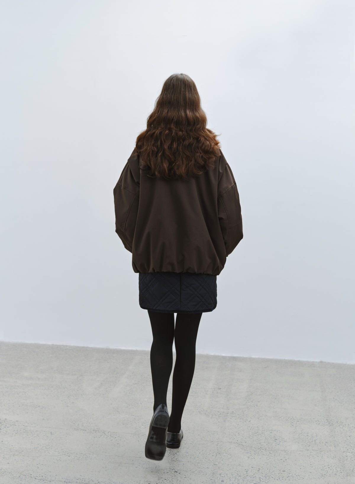 FUR LAPEL VOLUME BLOUSON