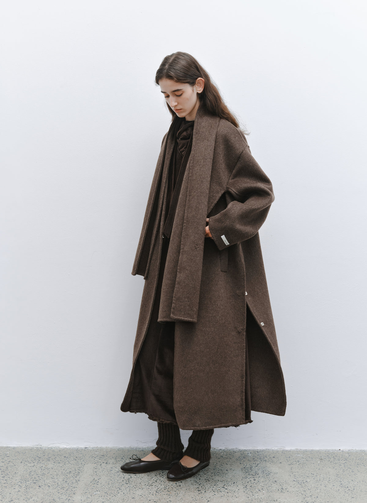 MULTI PATCH SCARF COAT