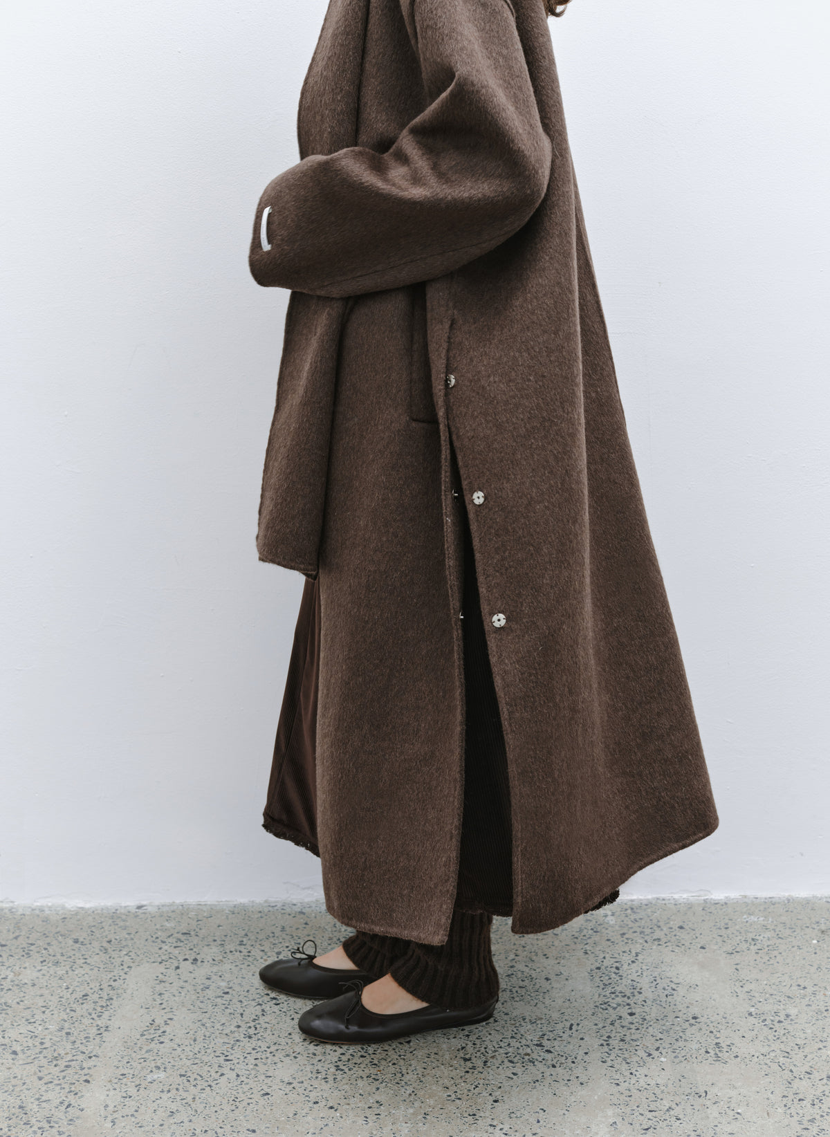 MULTI PATCH SCARF COAT