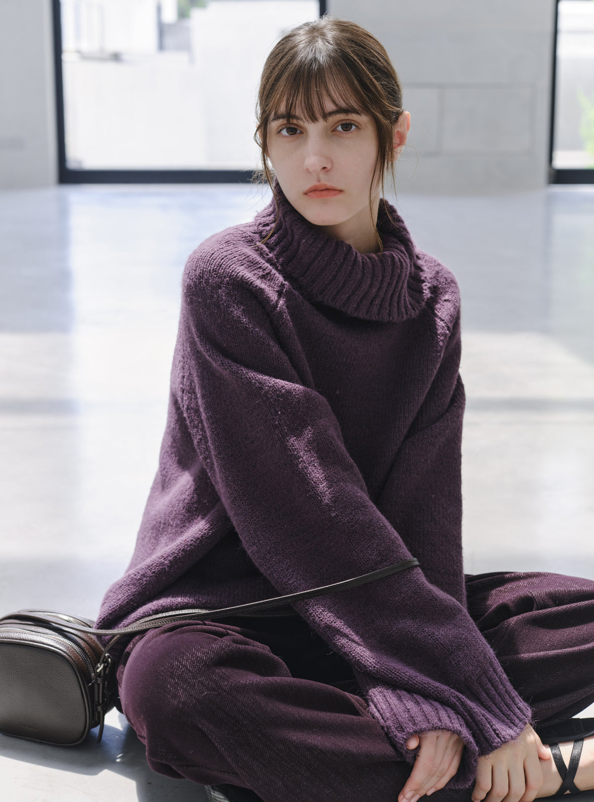 CHUNKY KNIT TURTLE SWEATER