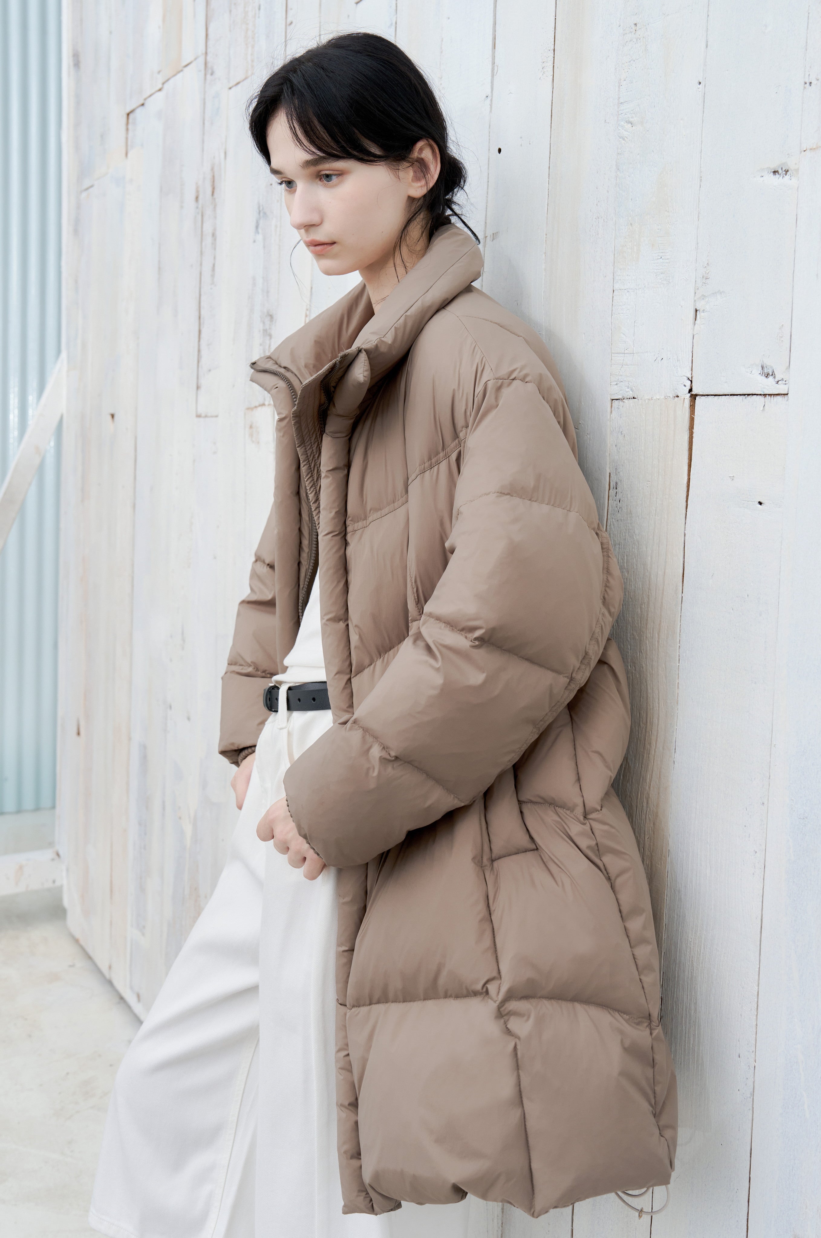 HOODED VOLUME MIDI DOWN / フードボリュームミドルダウン