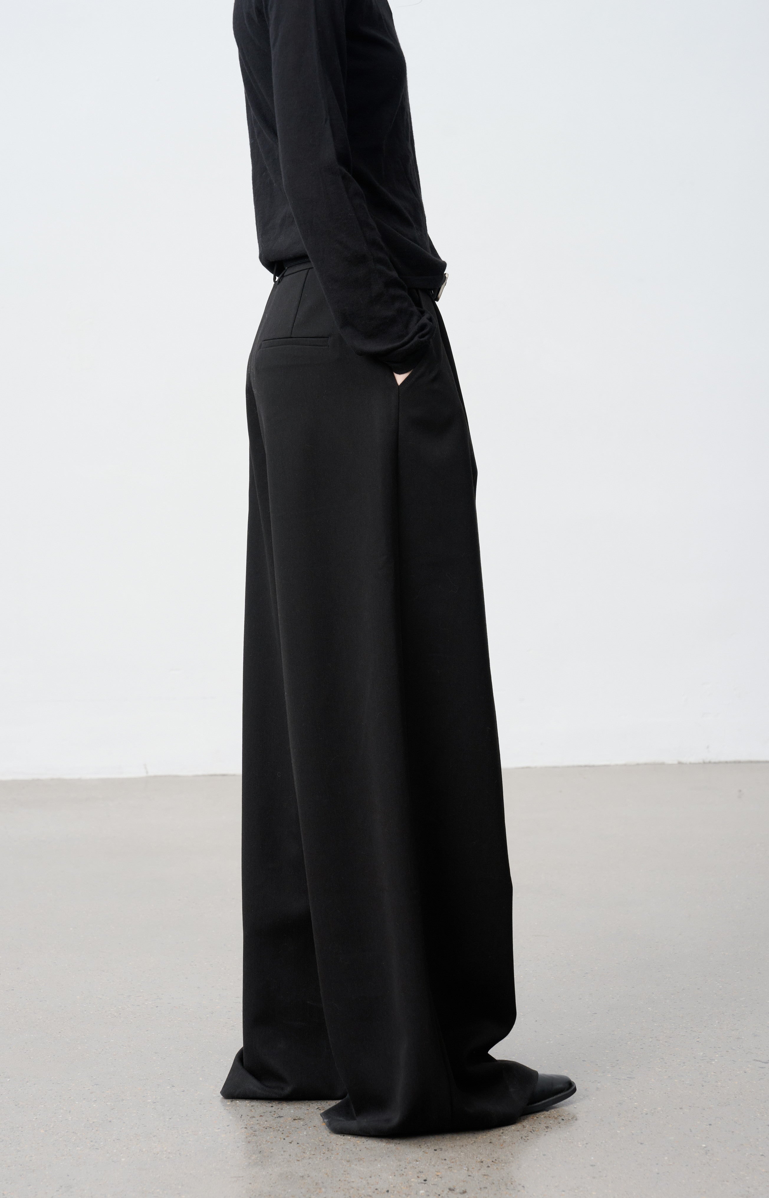 WIDE TUCK WARM SLACKS / ワイドタックウォームスラックス