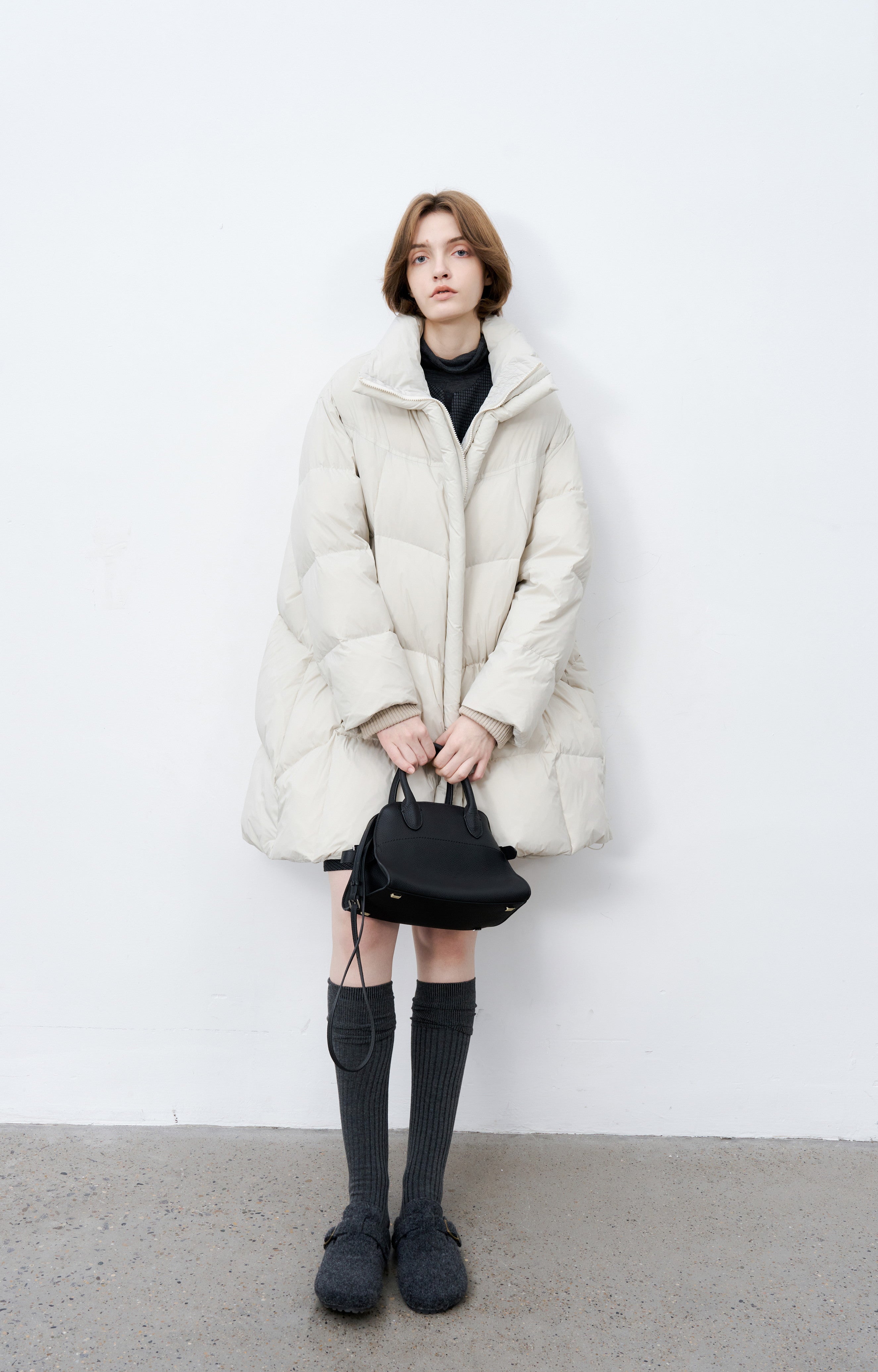 HOODED VOLUME MIDI DOWN