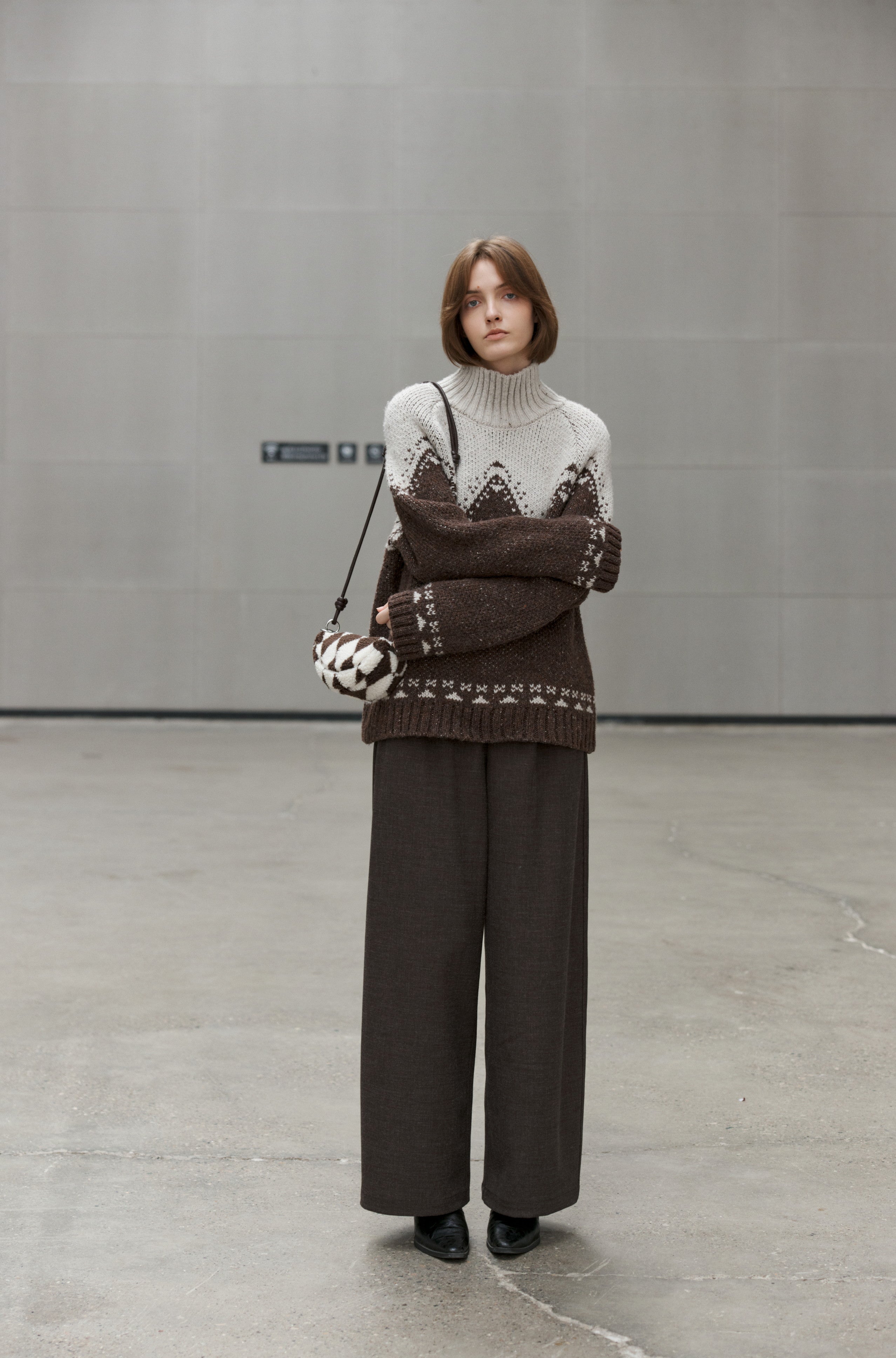 HIGH NECK MAILLARD SWEATER / ハイネックメイラードセーター