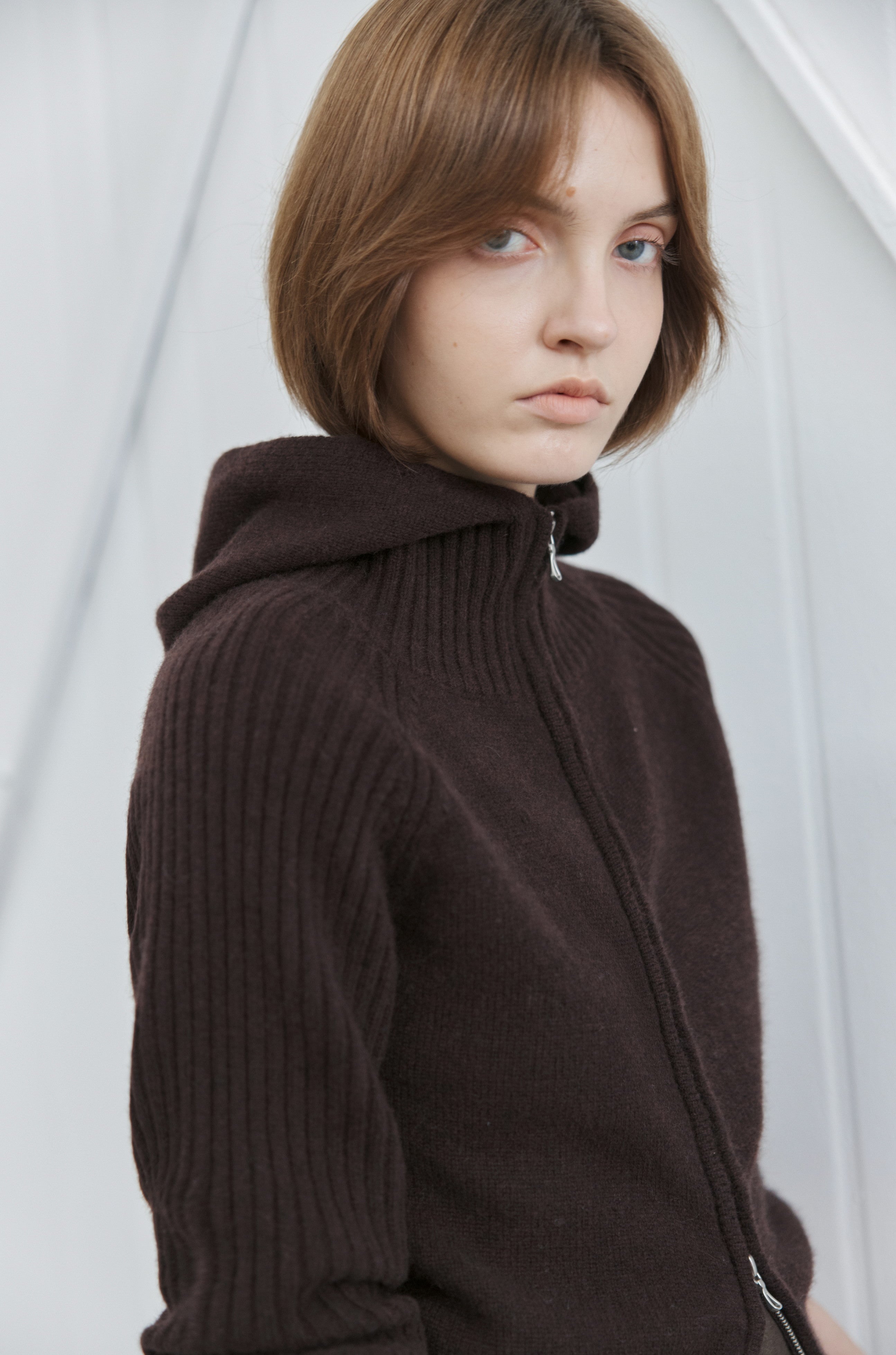 ZIP FIT WOOL CARDIGAN / ジップフィットウールカーディガン