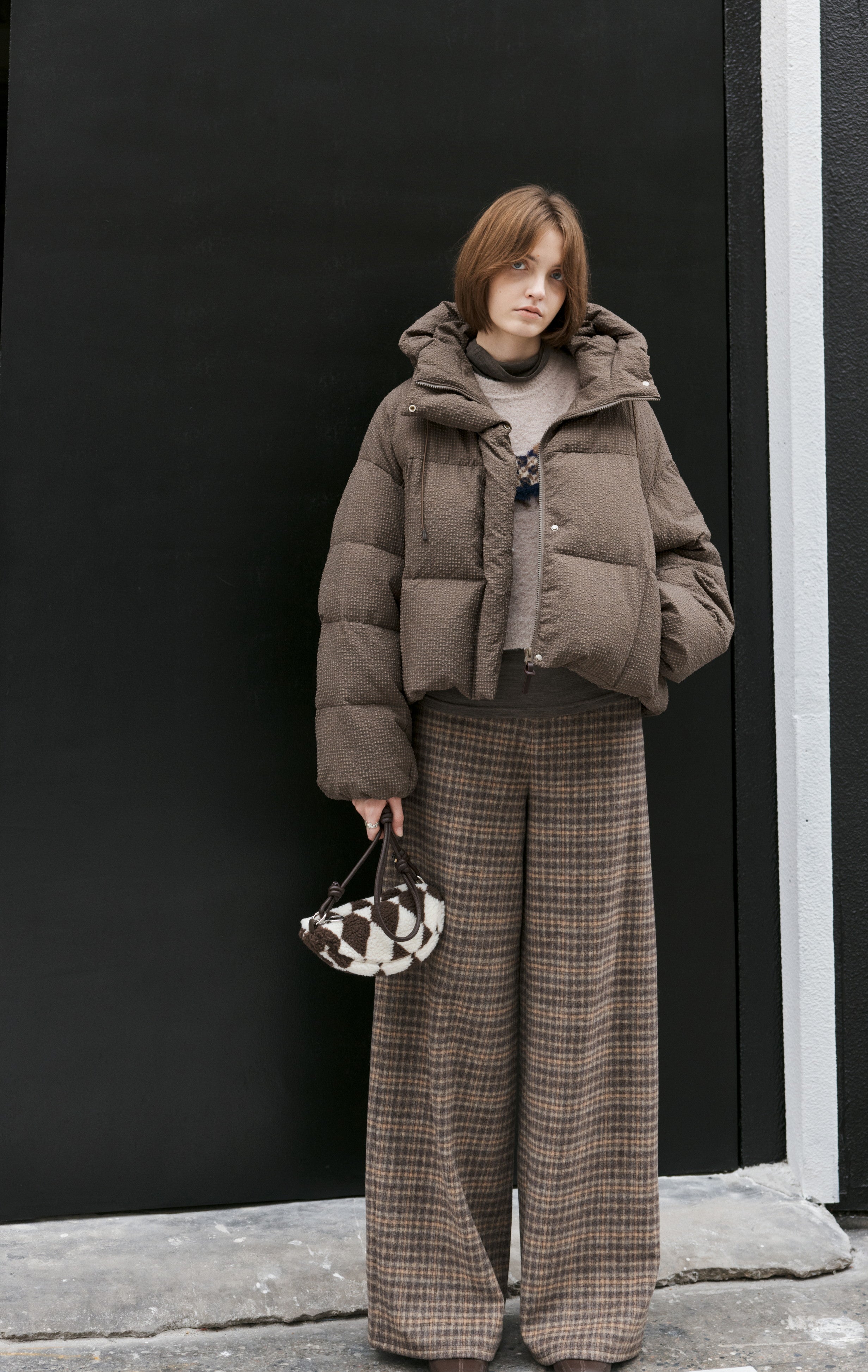 PUFF TEXTURE HOODED DOWN / 퍼프 텍스처 푸드 다운