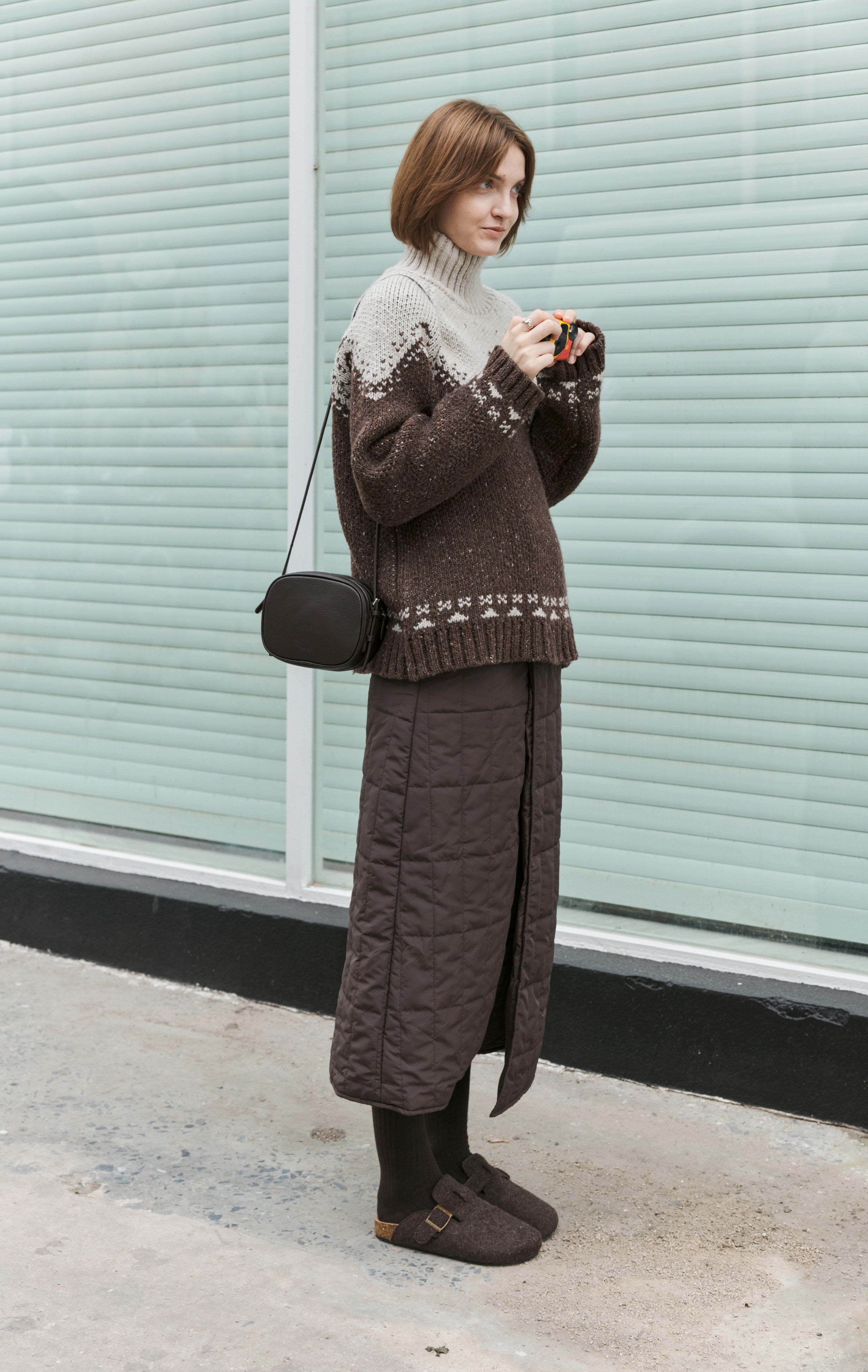 HIGH NECK MAILLARD SWEATER / ハイネックメイラードセーター