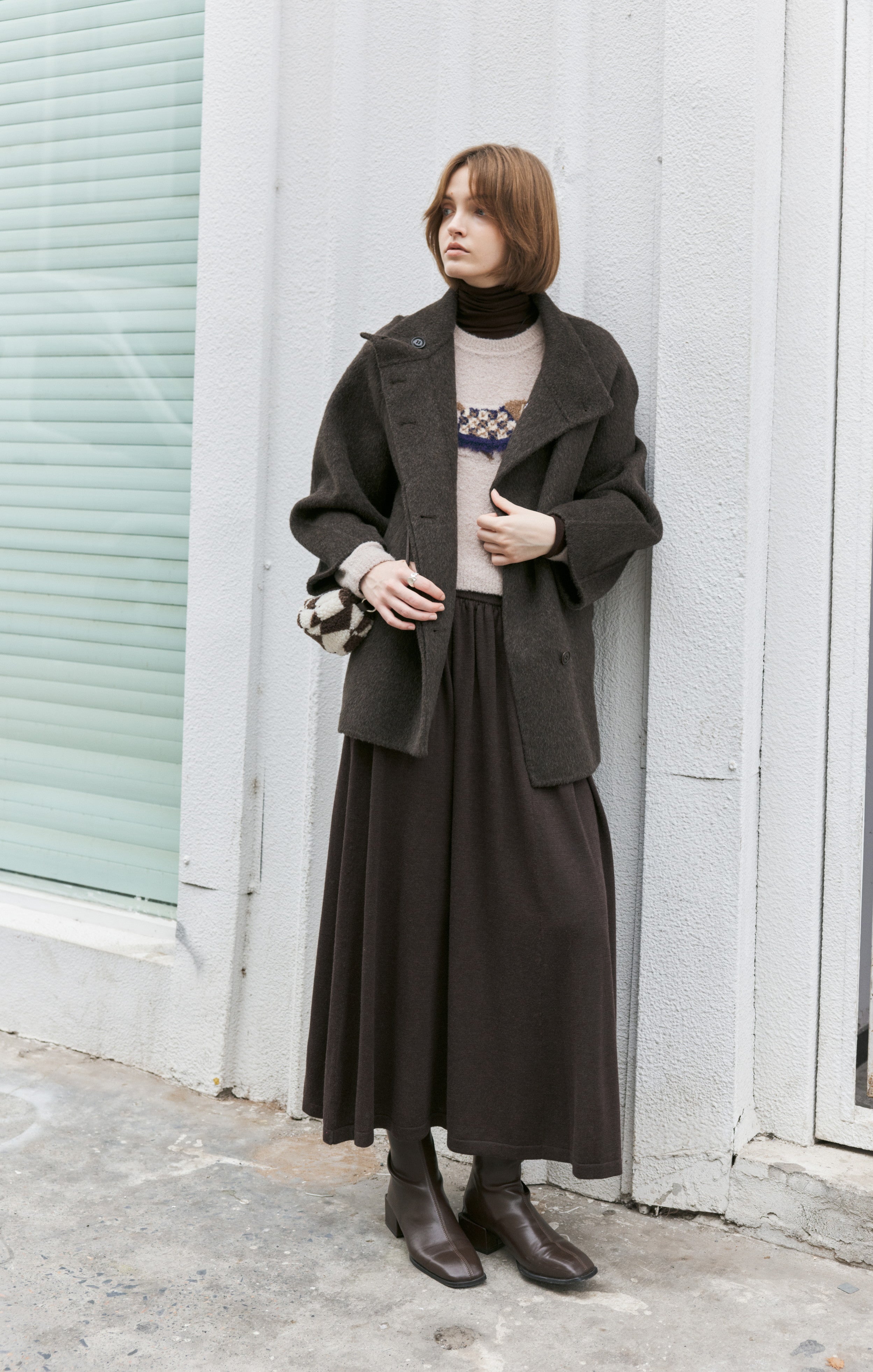 TASSEL PONY JACQUARD SWEATER / タッセルポニージャガードセーター