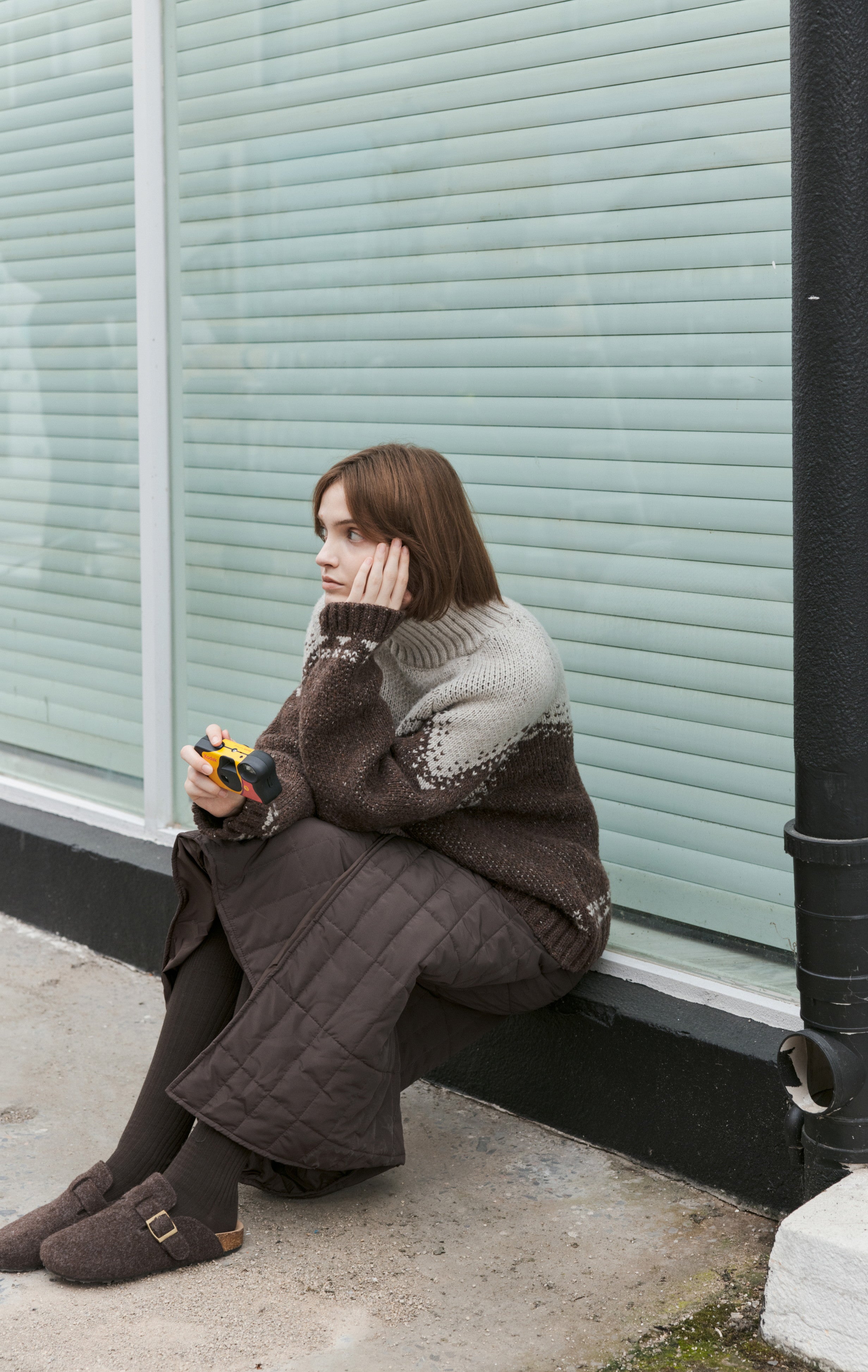 HIGH NECK MAILLARD SWEATER / ハイネックメイラードセーター