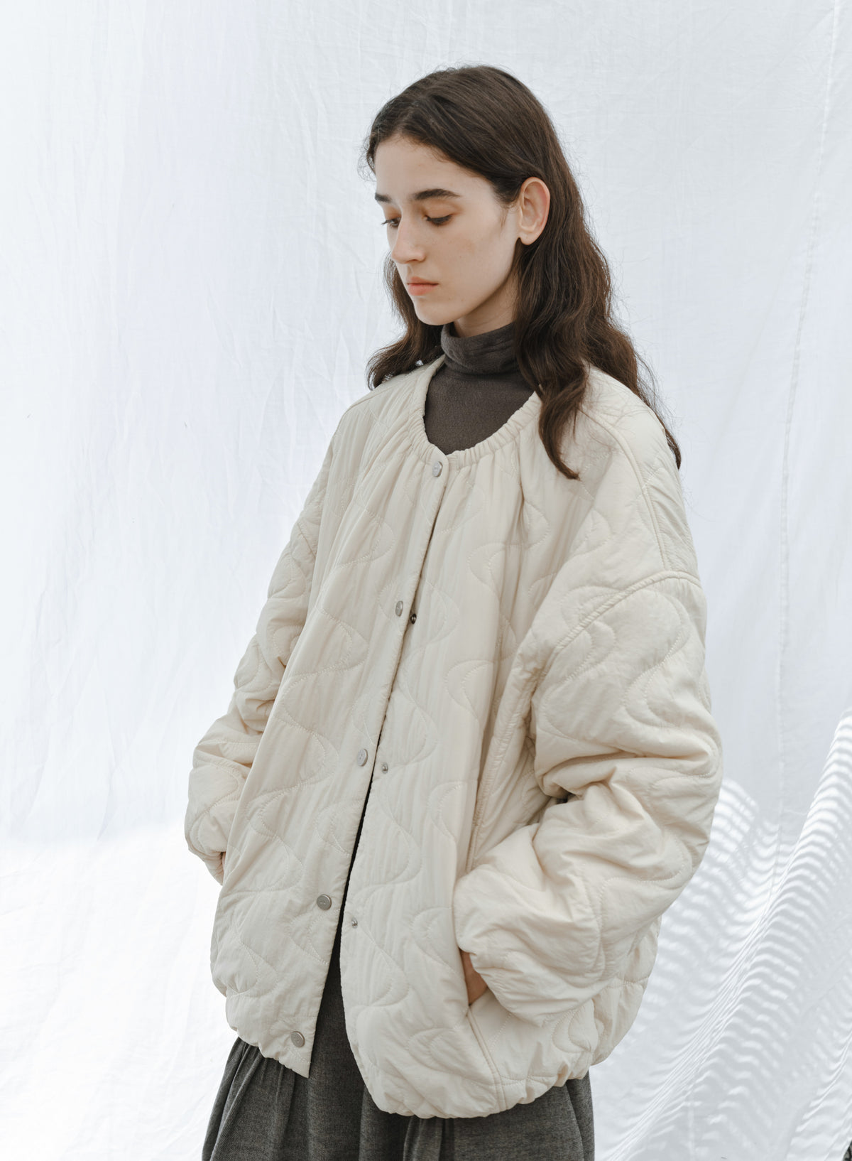WATER WAVE QUILTING BLOUSON
