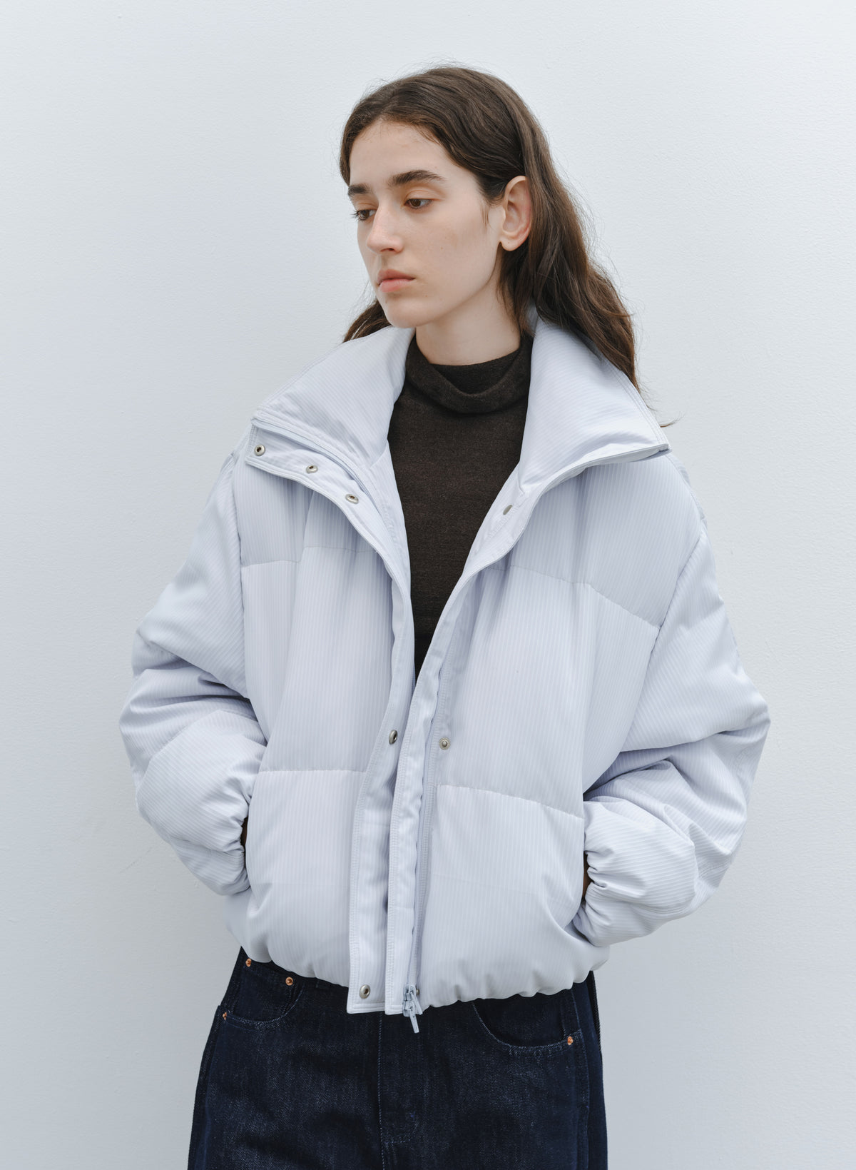 STAND COLLAR SHORT DOWN