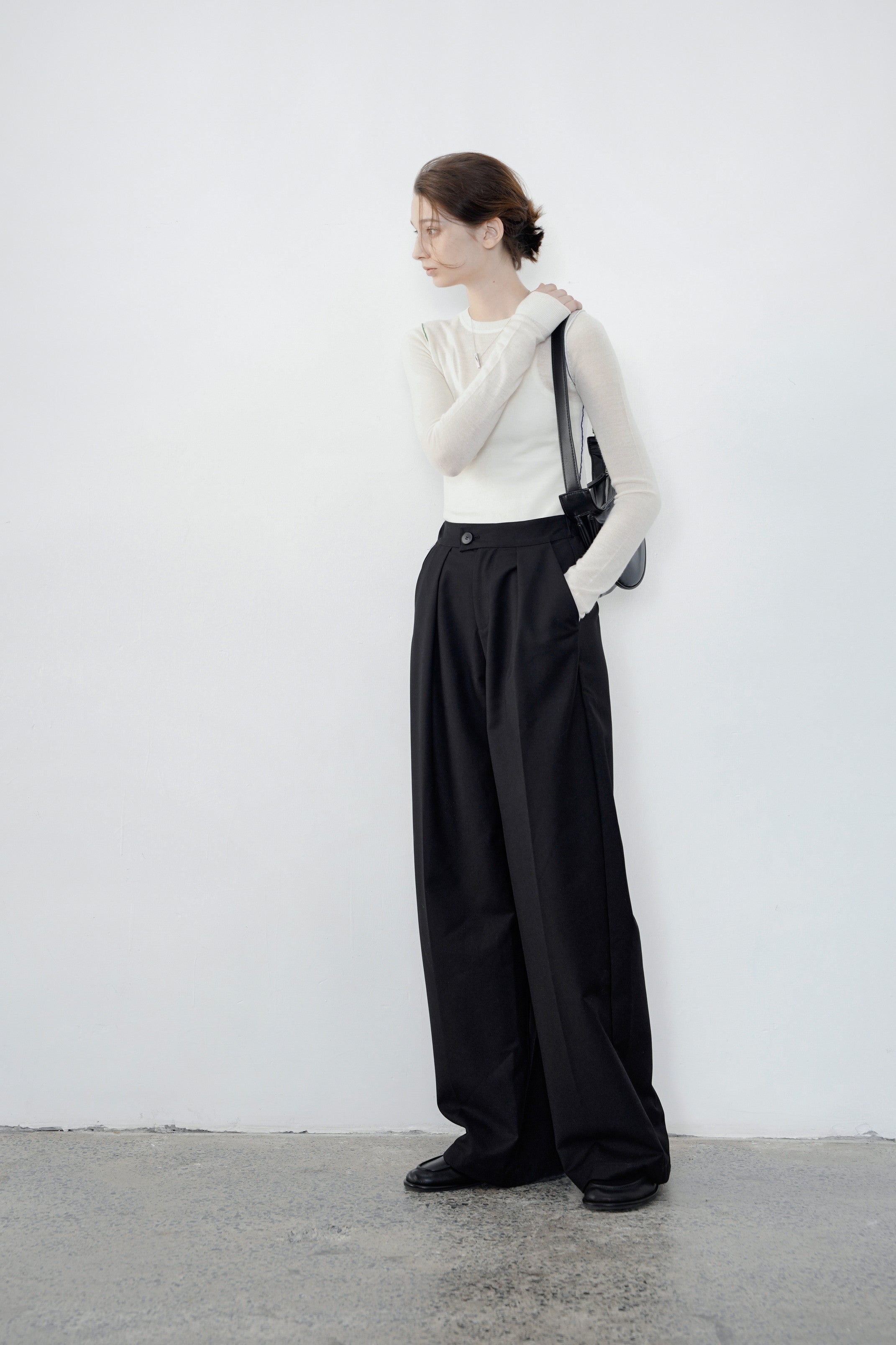 BASIC CALM WIDE PANTS / 베이직 캠 와이드 팬츠