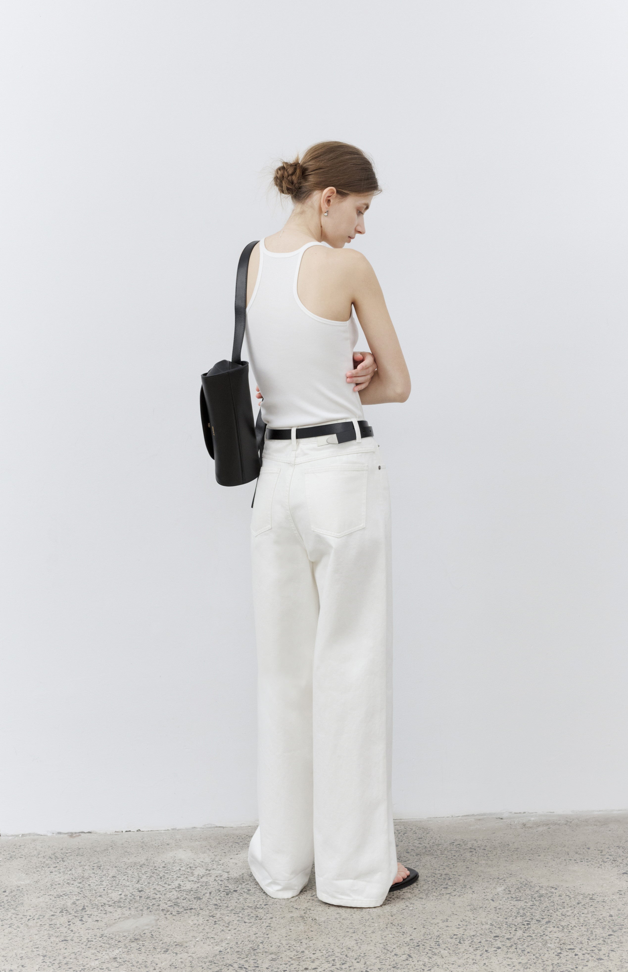 PATCH ACCENT WHITE JEANS / パッチアクセントホワイトジーンズ