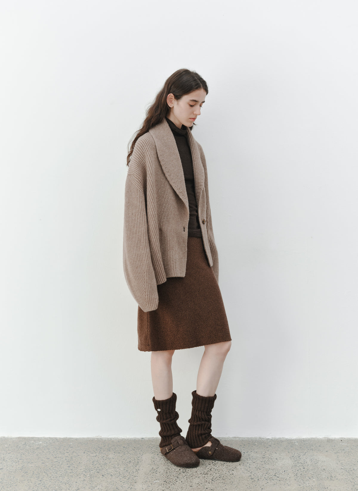 CHUNKY RIB KNIT JACKET