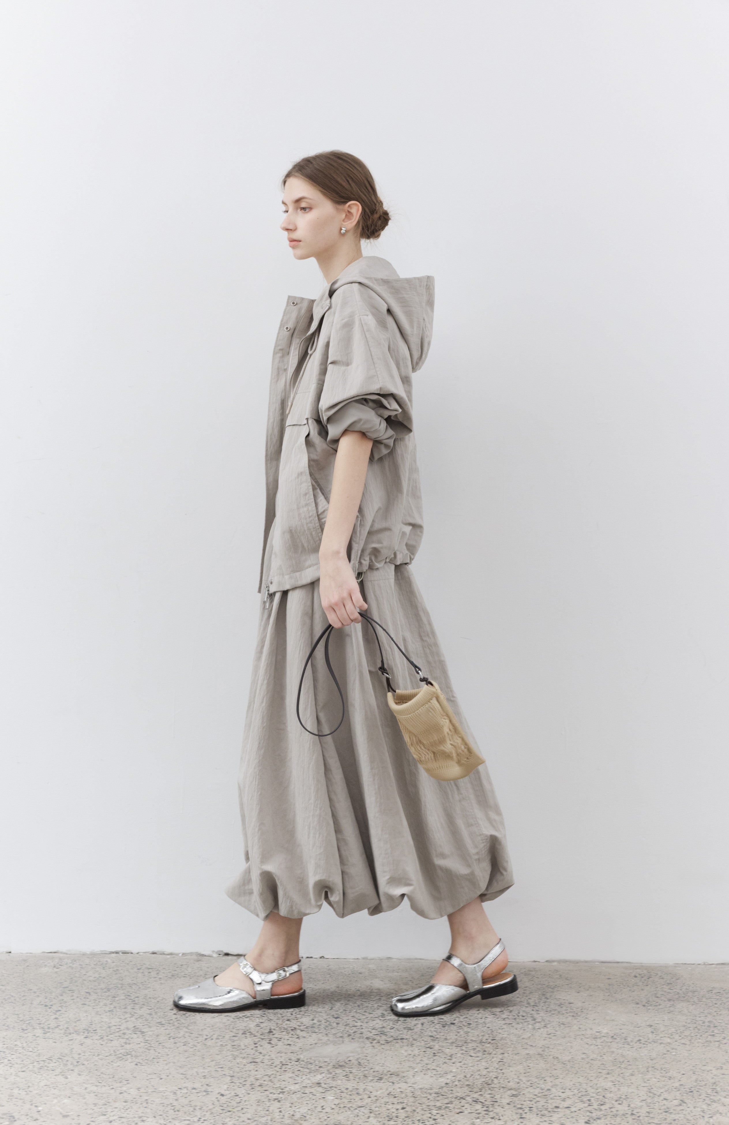 HEM BALLOON WRINKLE SKIRT / 헴 풍선 링클 스커트