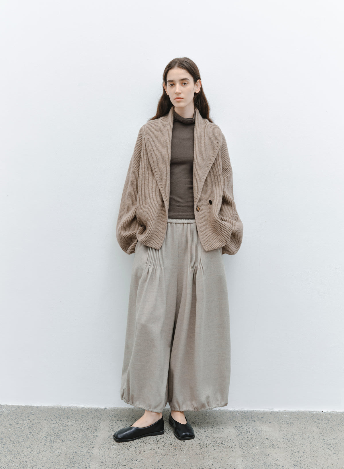 CHUNKY RIB KNIT JACKET
