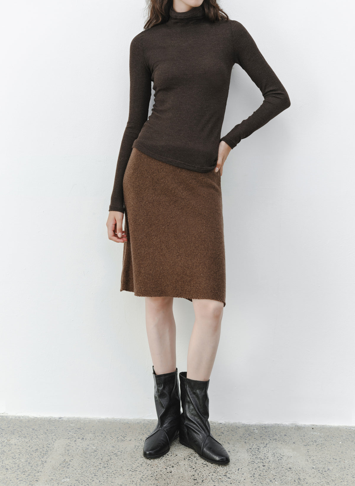 WARM TONE KNIT SKIRT