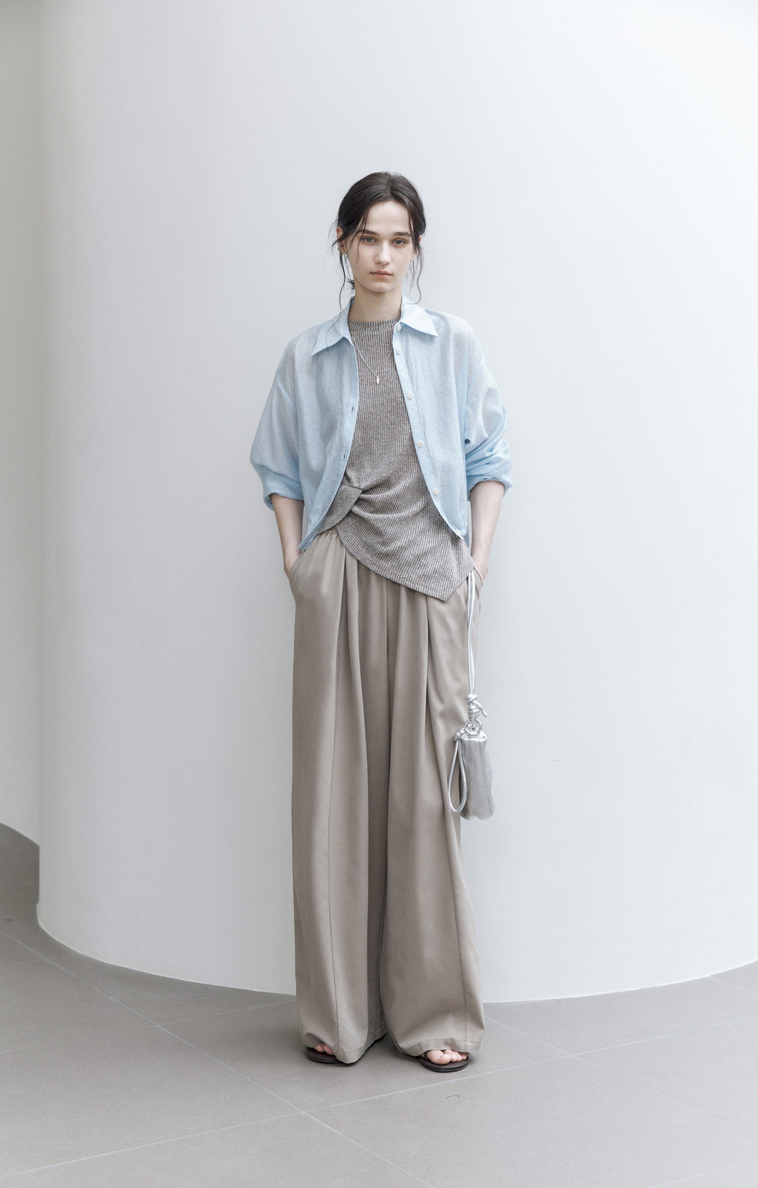 DRAPE TUCK WIDE PANTS / ドレープタックワイドパンツ