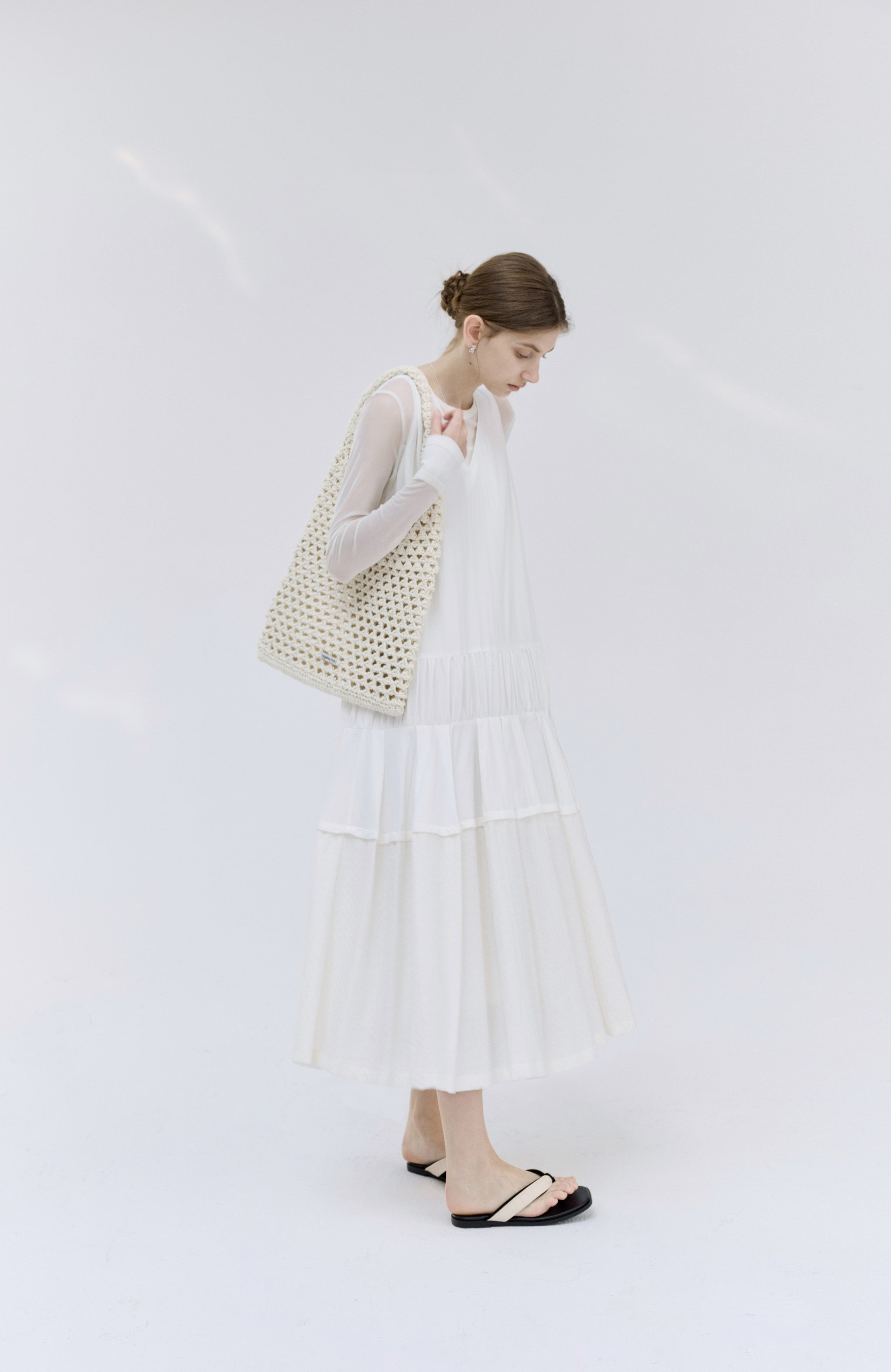 PART SHEER NATURAL TOP / 파트 시어 내츄럴 톱
