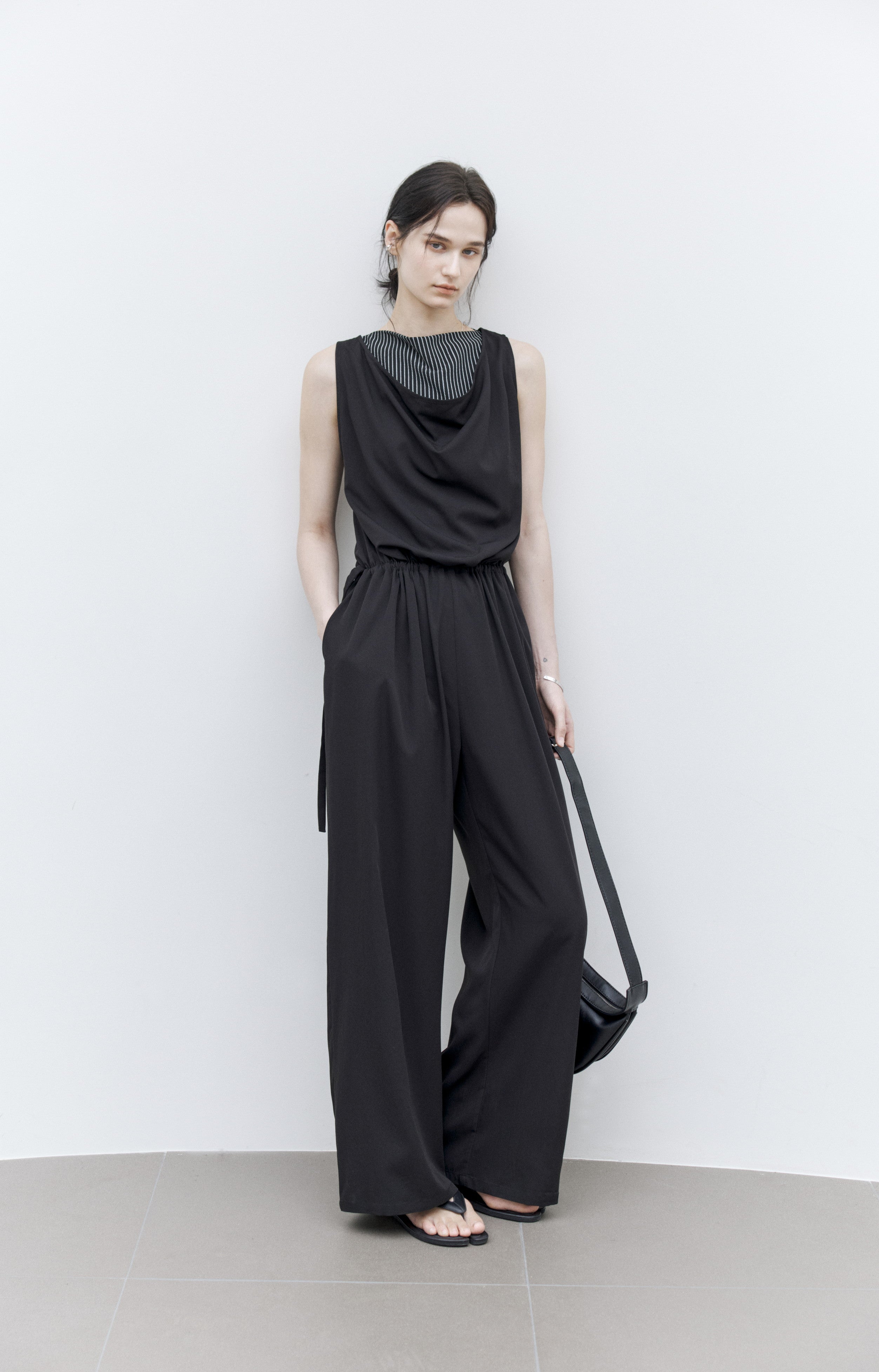 SIDE STRING STRIPE TOP / サイドストリングストライプトップ