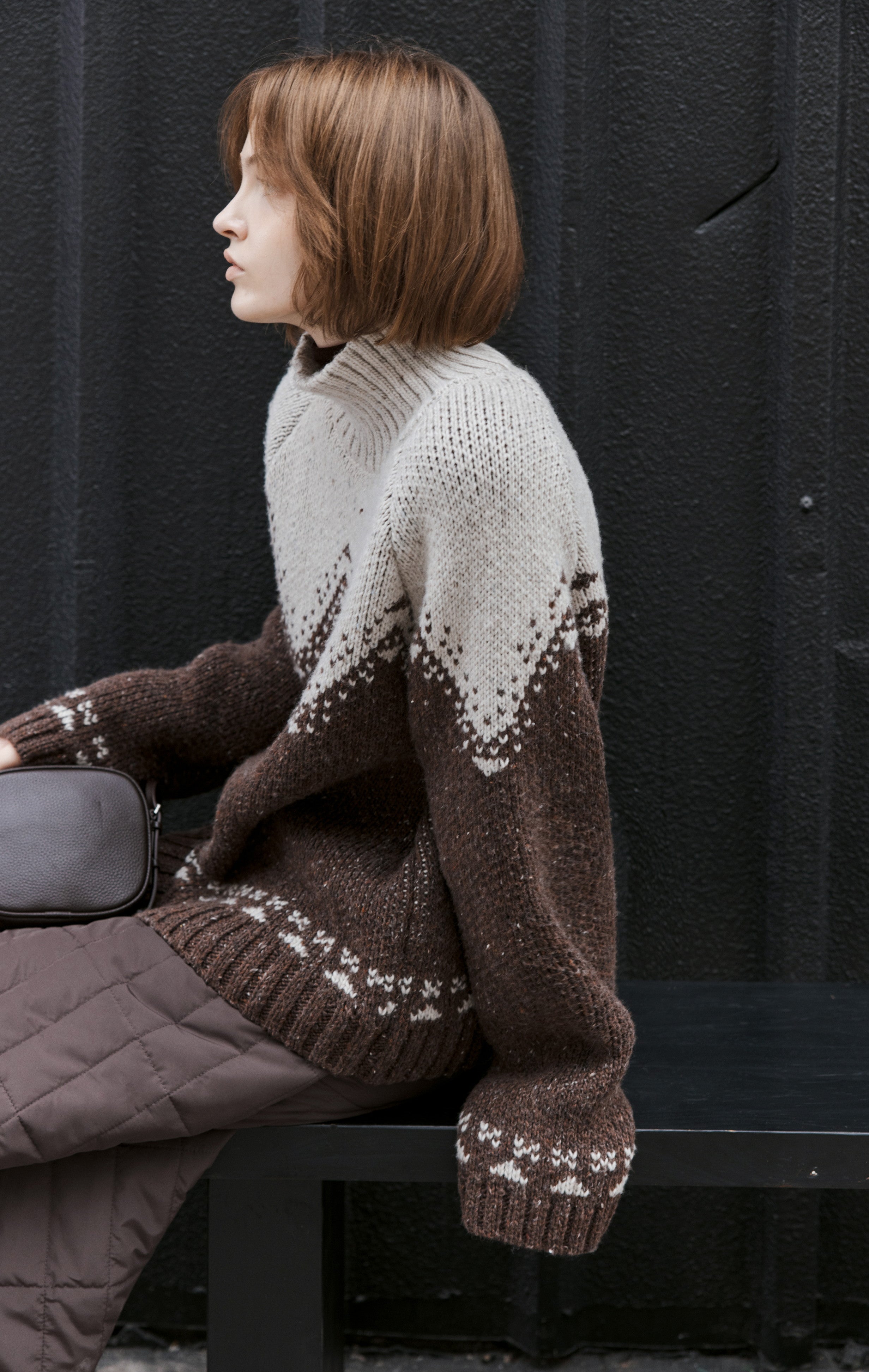 HIGH NECK MAILLARD SWEATER / ハイネックメイラードセーター