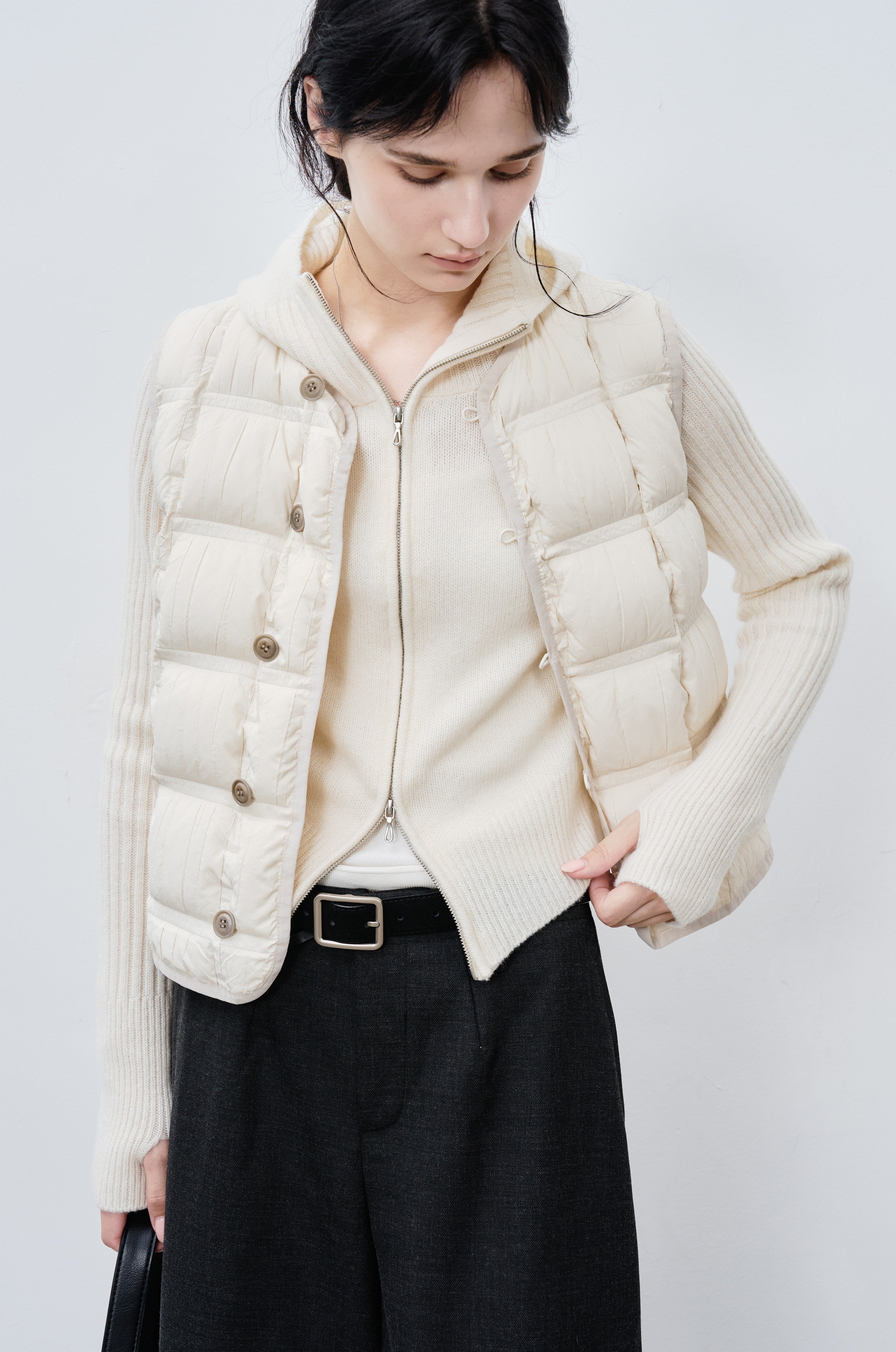 ZIP FIT WOOL CARDIGAN / ジップフィットウールカーディガン