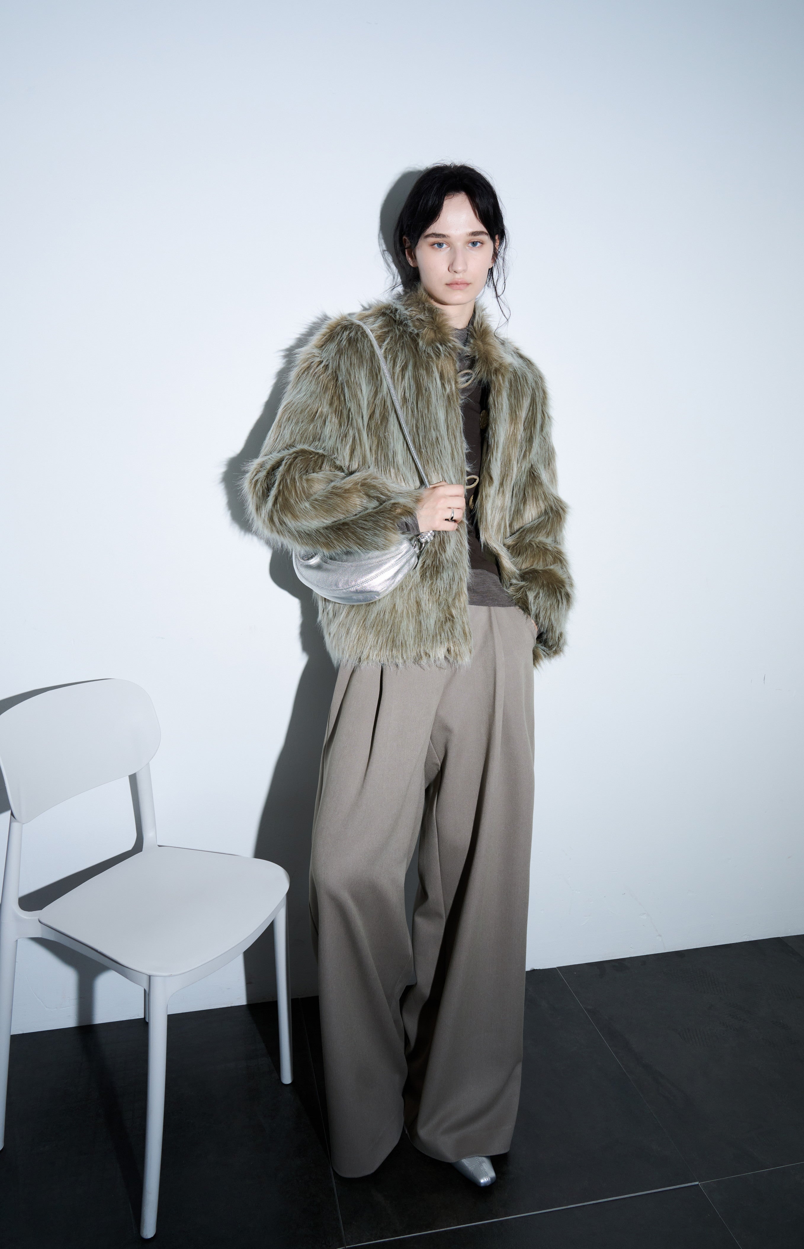 FADED TONE FUR JACKET / 페이드 톤 퍼 재킷