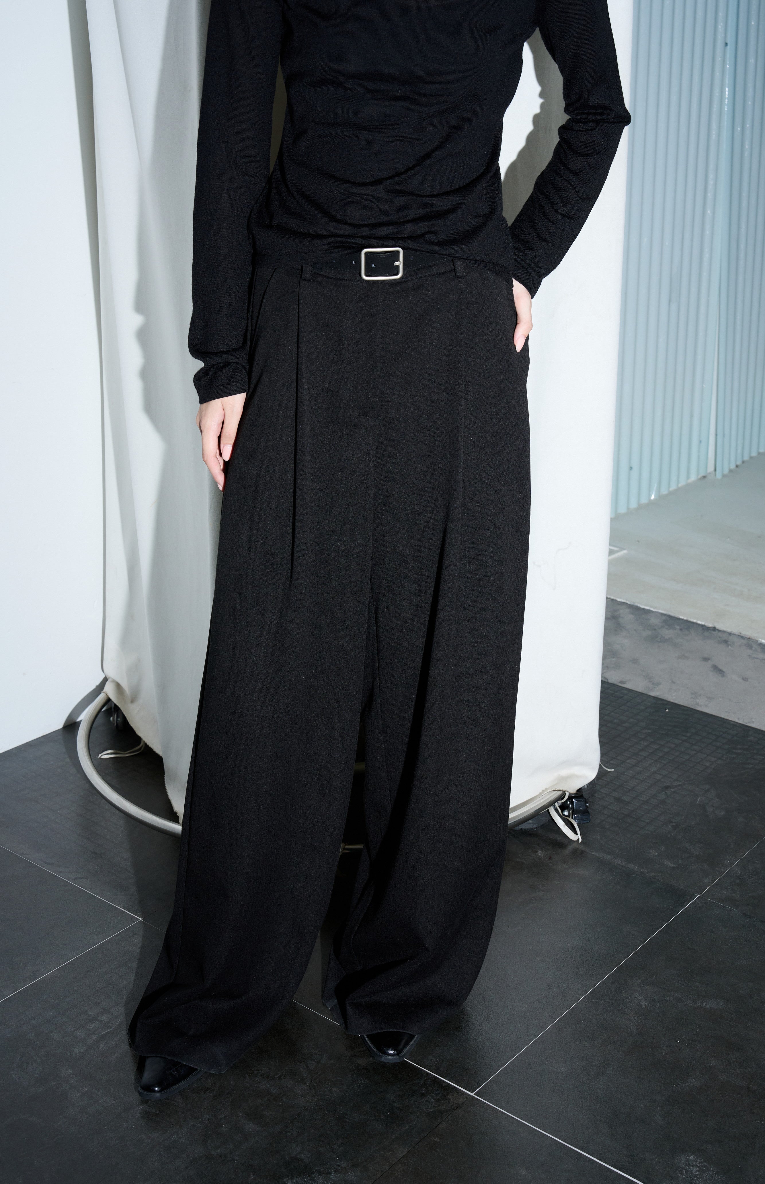 WIDE TUCK WARM SLACKS / ワイドタックウォームスラックス