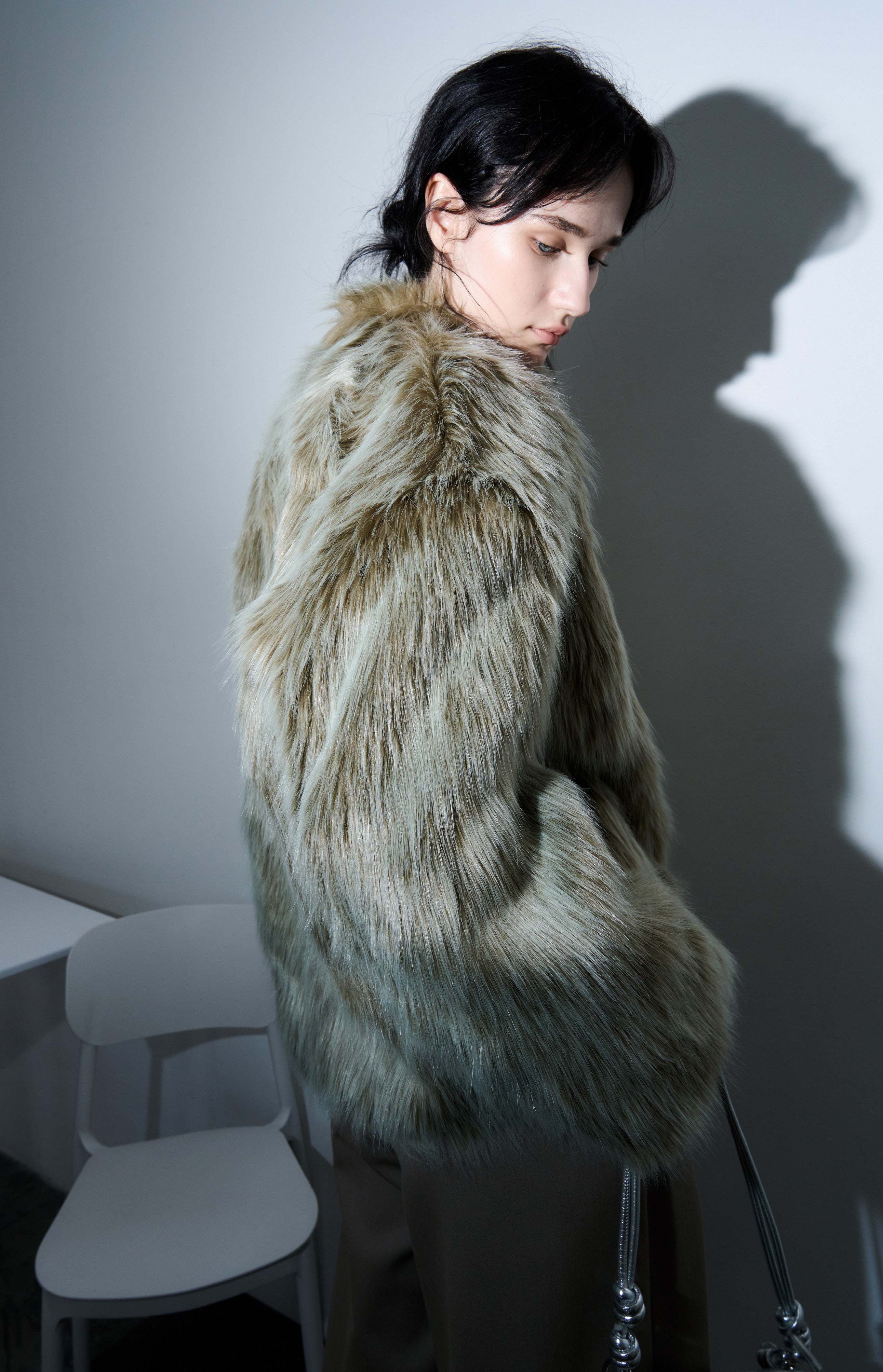 FADED TONE FUR JACKET / 페이드 톤 퍼 재킷