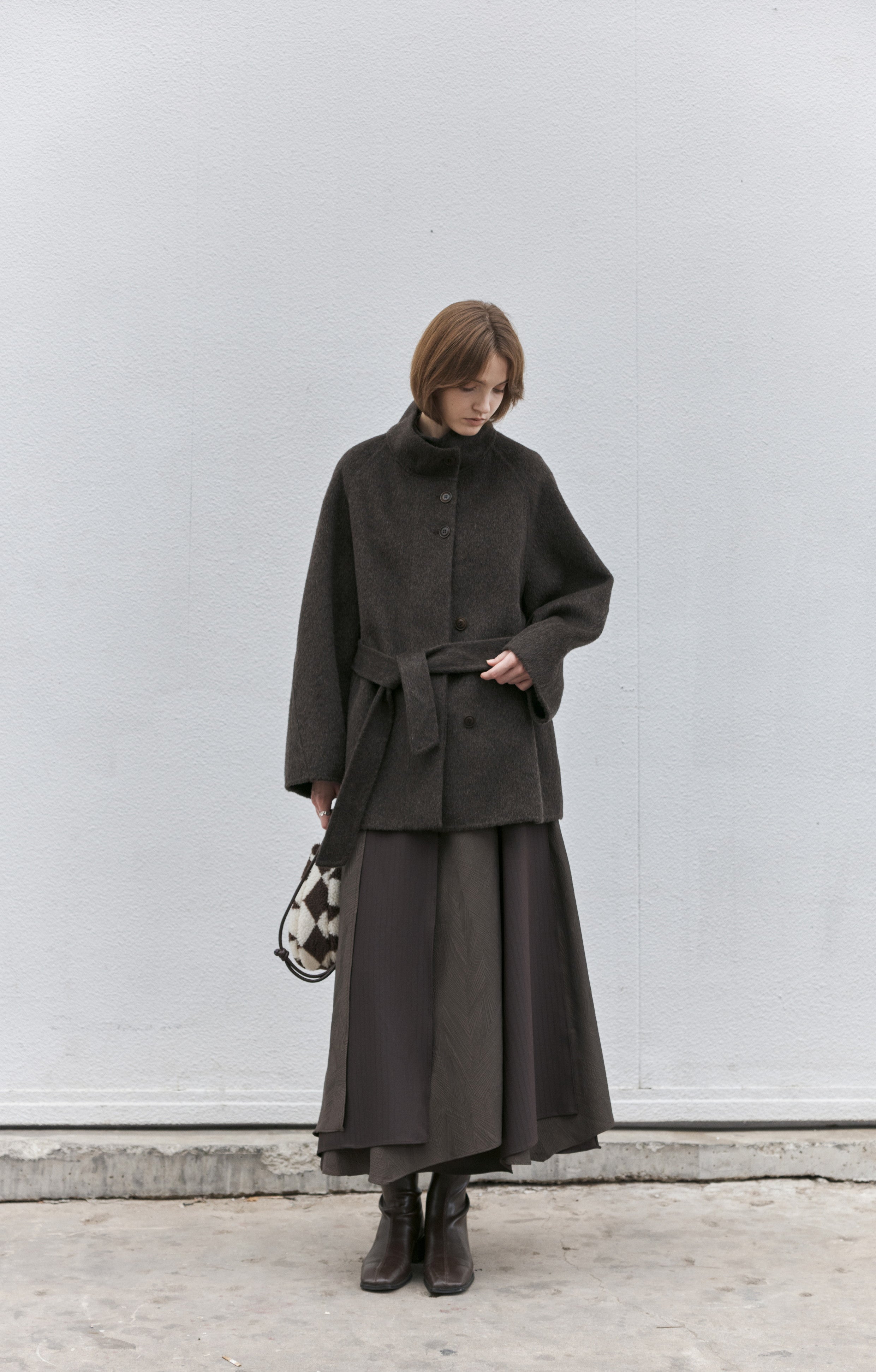 OVERLAP FLOW FLARE SKIRT