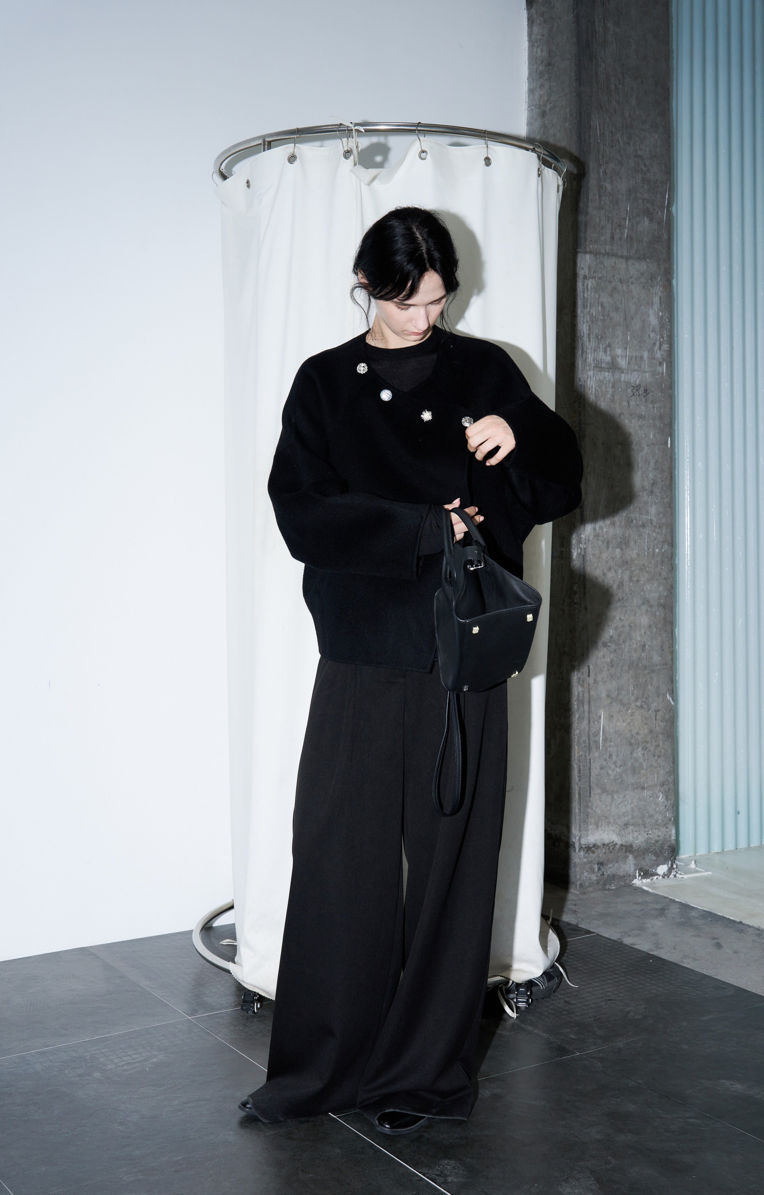 ASSORTED BUTTON WOOL COAT