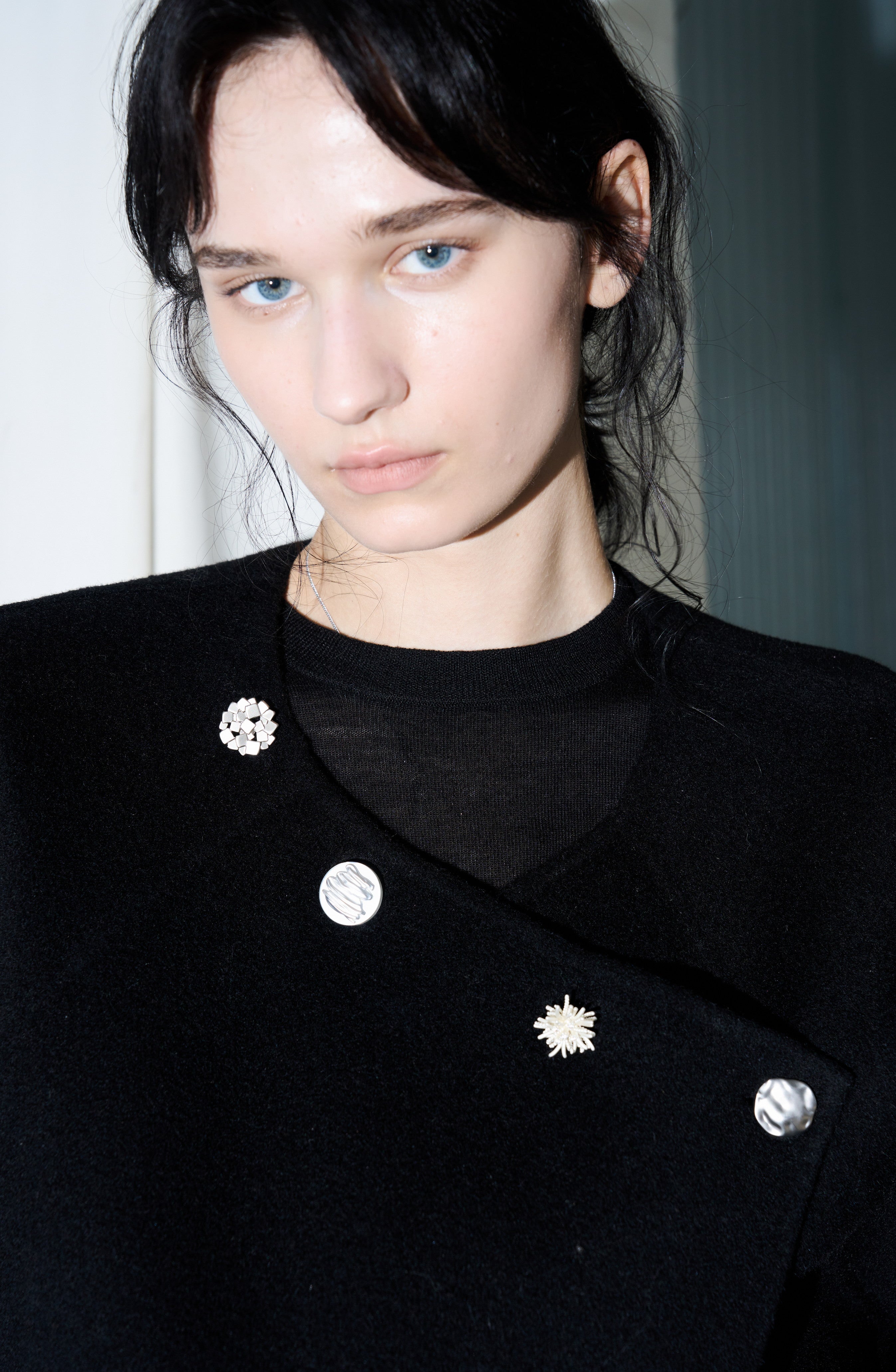 ASSORTED BUTTON WOOL COAT