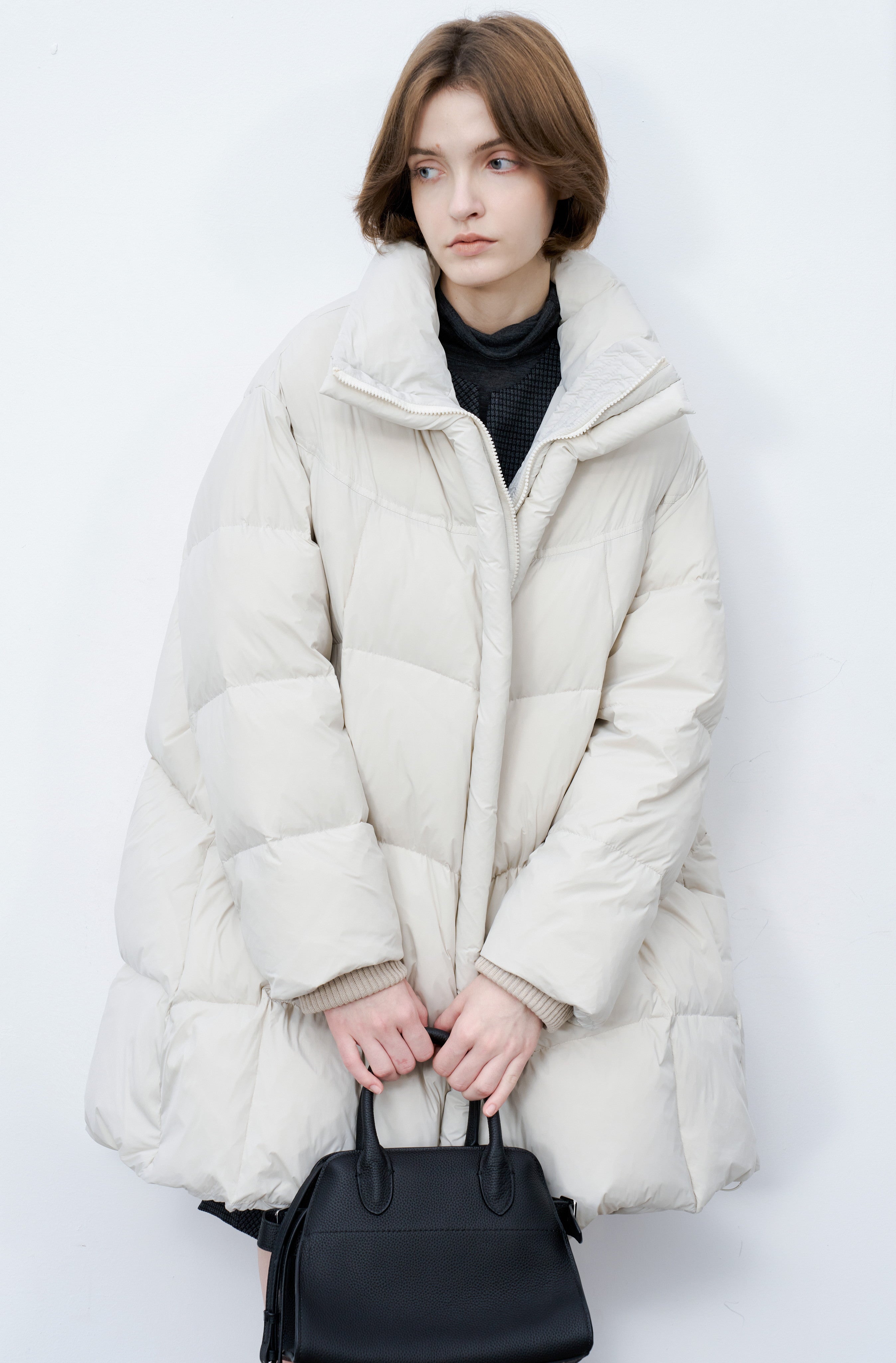 HOODED VOLUME MIDI DOWN