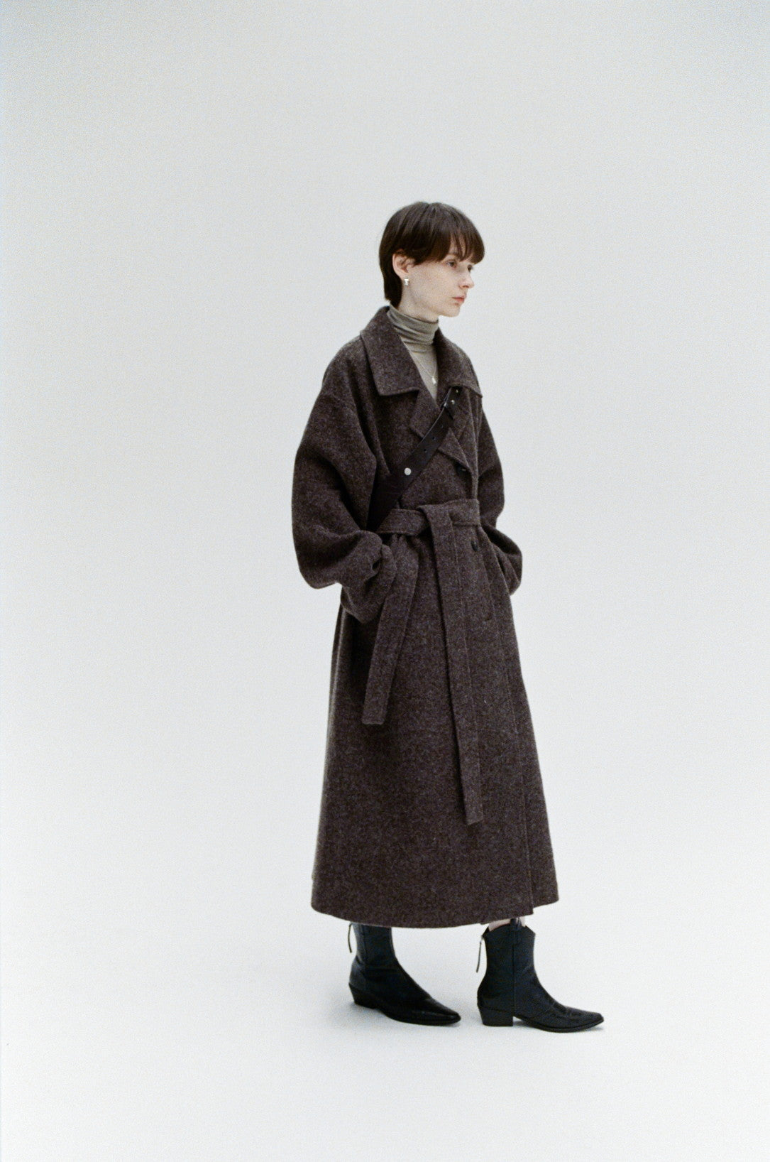 DUSTY LAPEL WOOL COAT