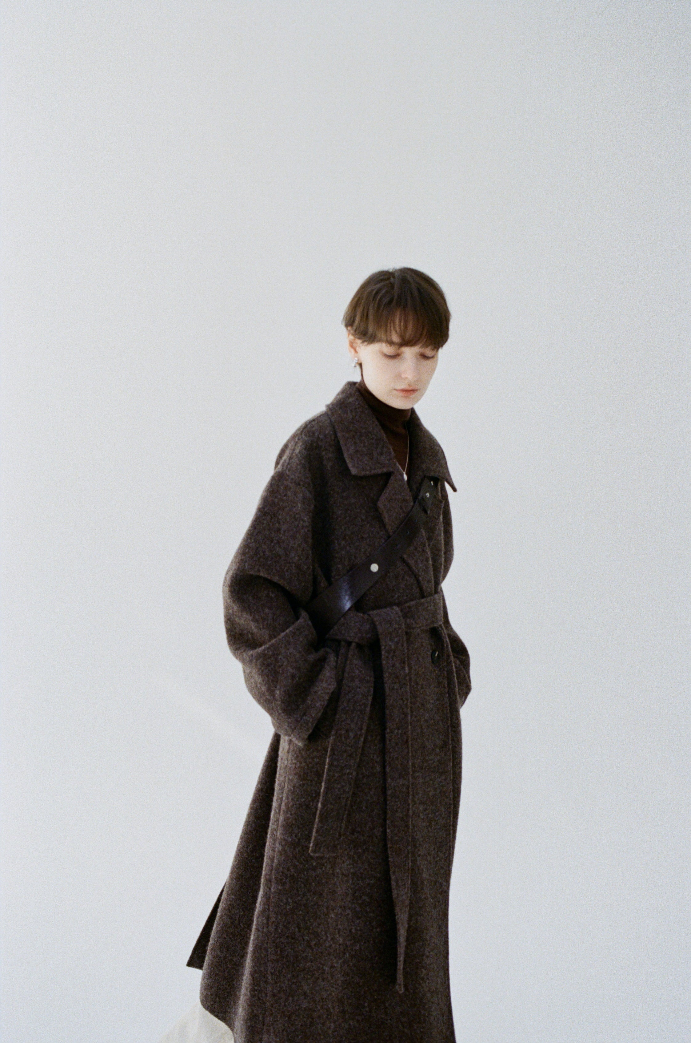 DUSTY LAPEL WOOL COAT