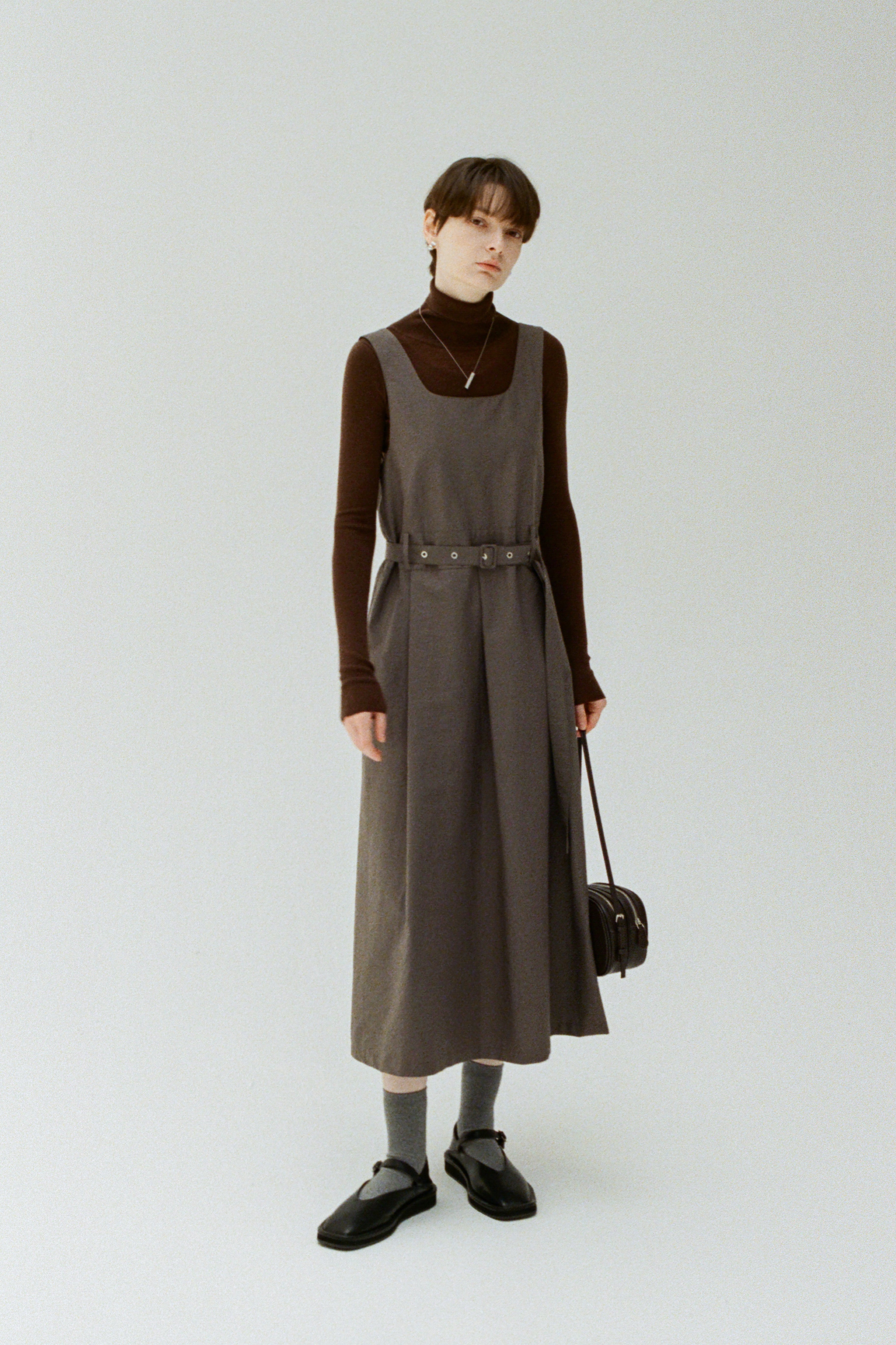 BELT MARK CLASSICAL DRESS / ベルトマーククラシカルワンピース